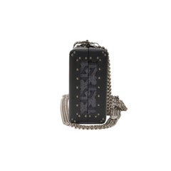 Goyard Saint Honore Trunk Bag Grey Leather Crossbody Shoulder Rectangle Clutch