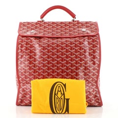 Goyard Saint Leger Briefcase Backpack Coated Canvas