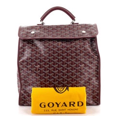 Goyard Saint Leger Briefcase Backpack Coated Canvas