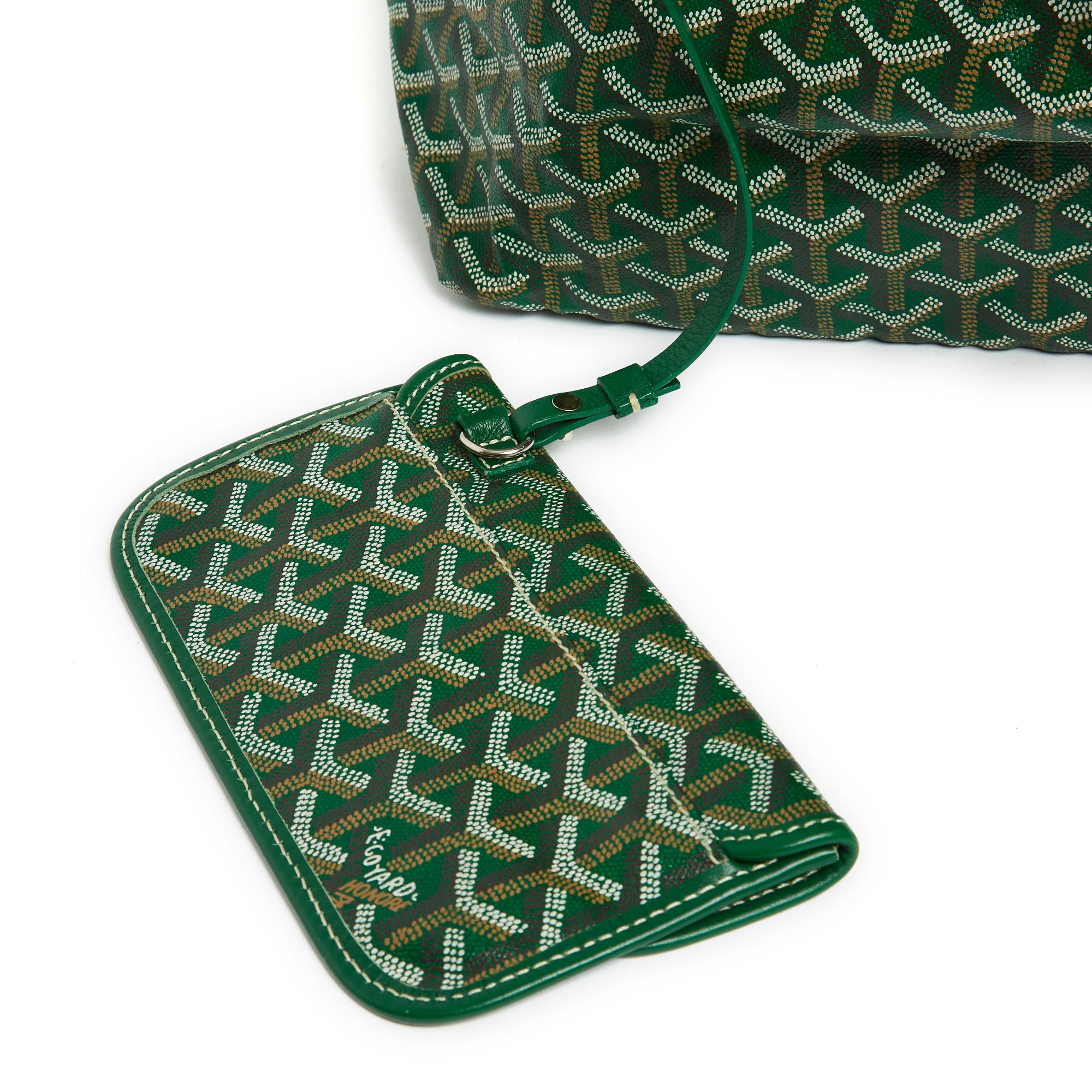 grüne goyard tasche