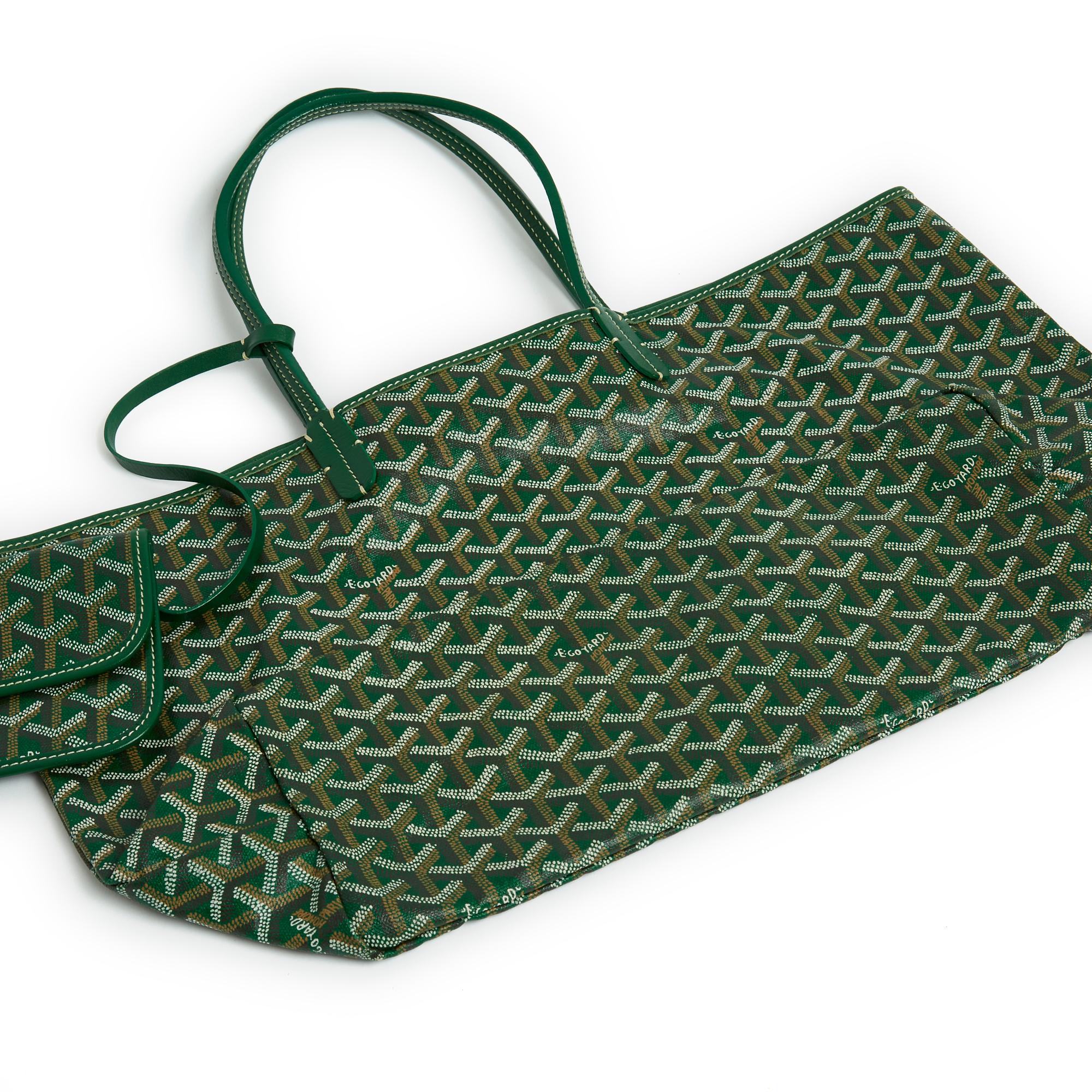 Goyard Saint Louis GM Grüne Tasche für Damen oder Herren