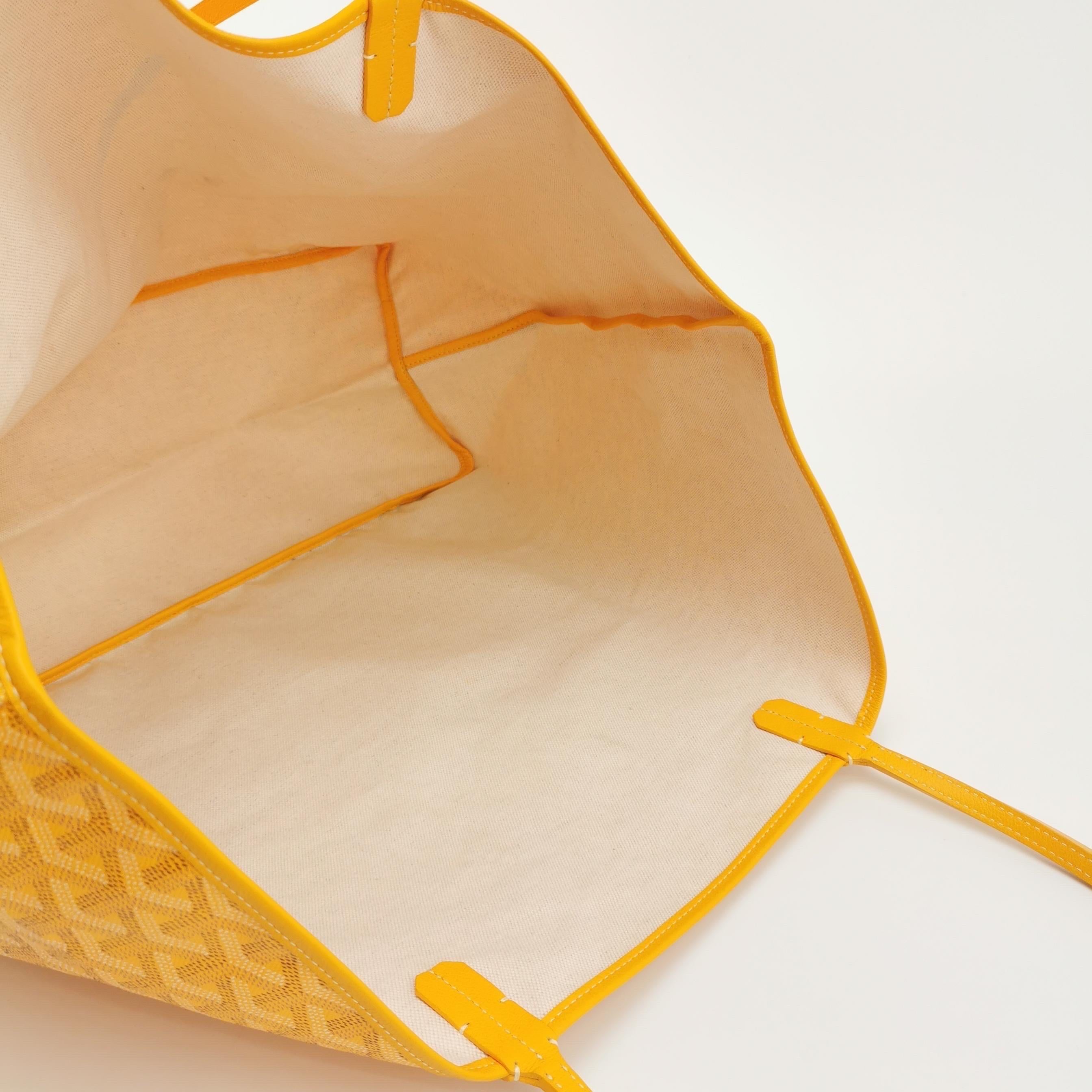 Goyard Saint Louis GM Bolso Grande Amarillo 2017 en venta 6