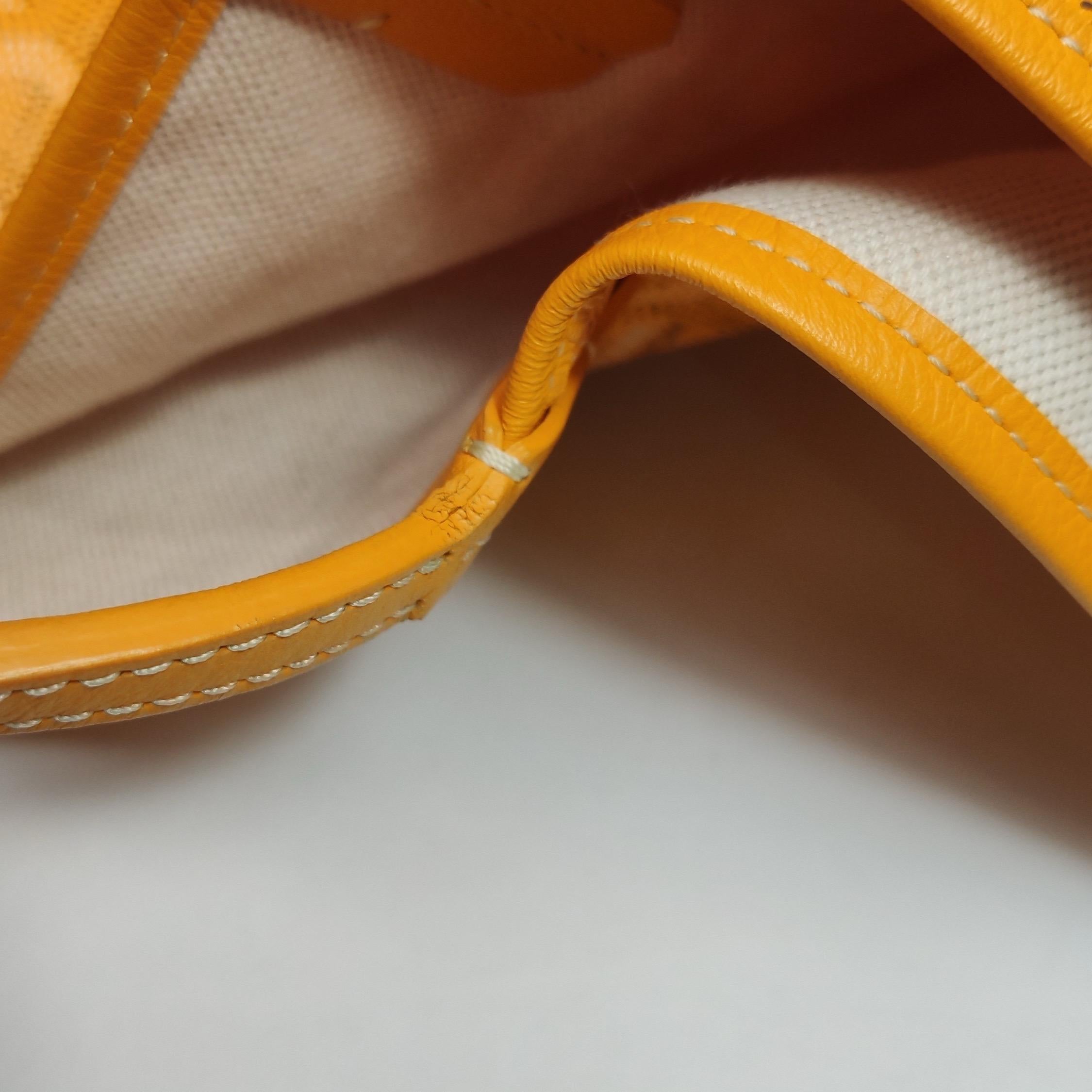 Goyard Saint Louis GM Bolso Grande Amarillo 2017 en venta 11