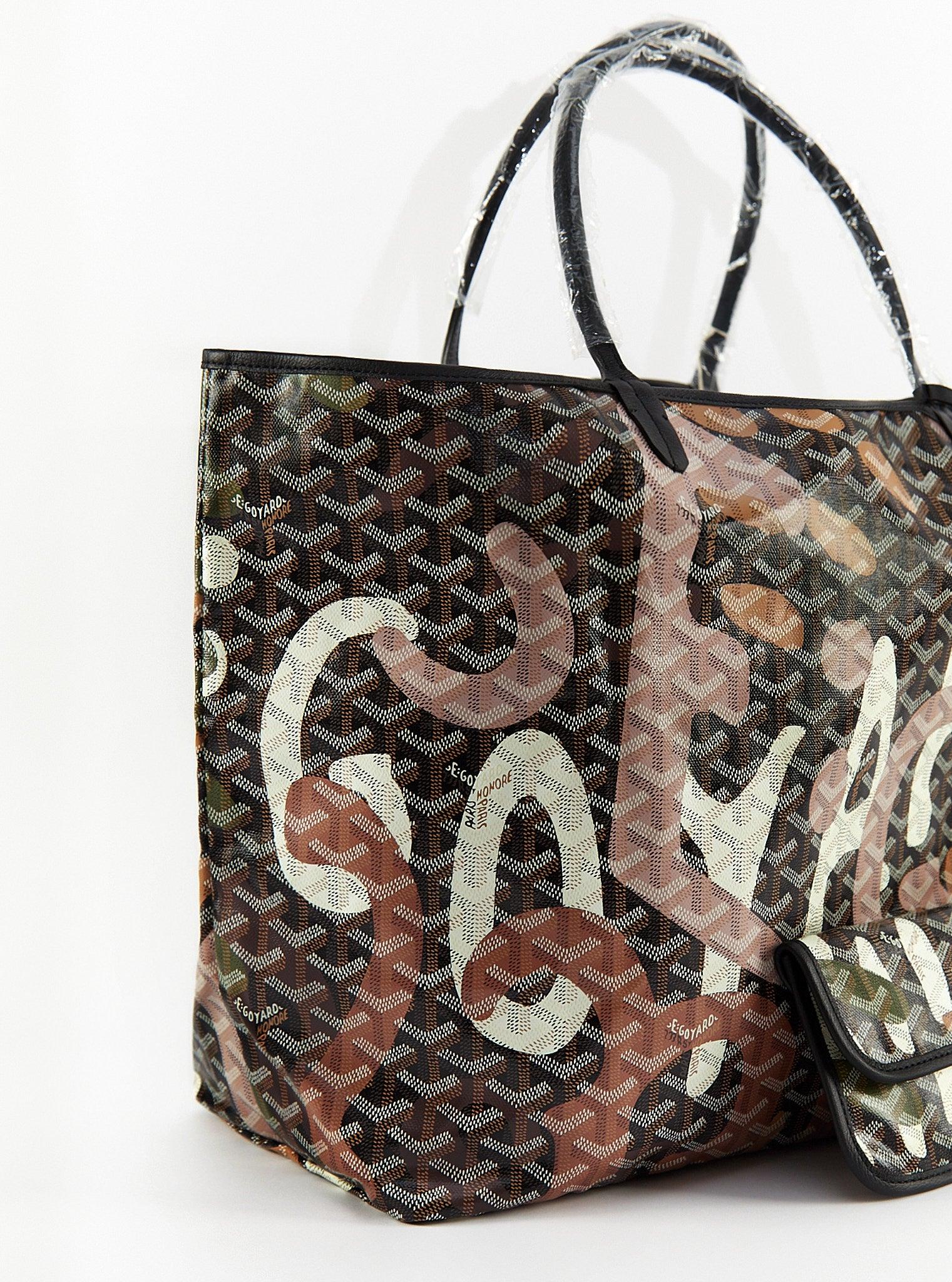 GOYARD Saint Louis GM Lettres Camouflage Graffiti Bag In Excellent Condition For Sale In London, GB