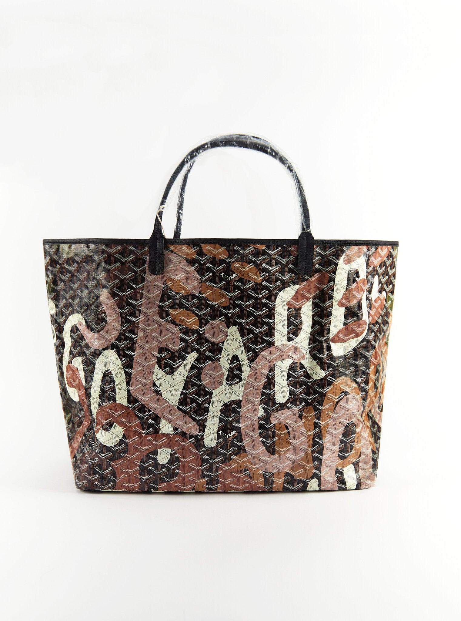 GOYARD Saint Louis GM Lettres Camouflage Graffiti Bag In Excellent Condition For Sale In London, GB