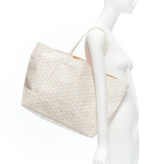 GOYARD Saint Louis GM Limited Reversible white canvas monogram top handle tote