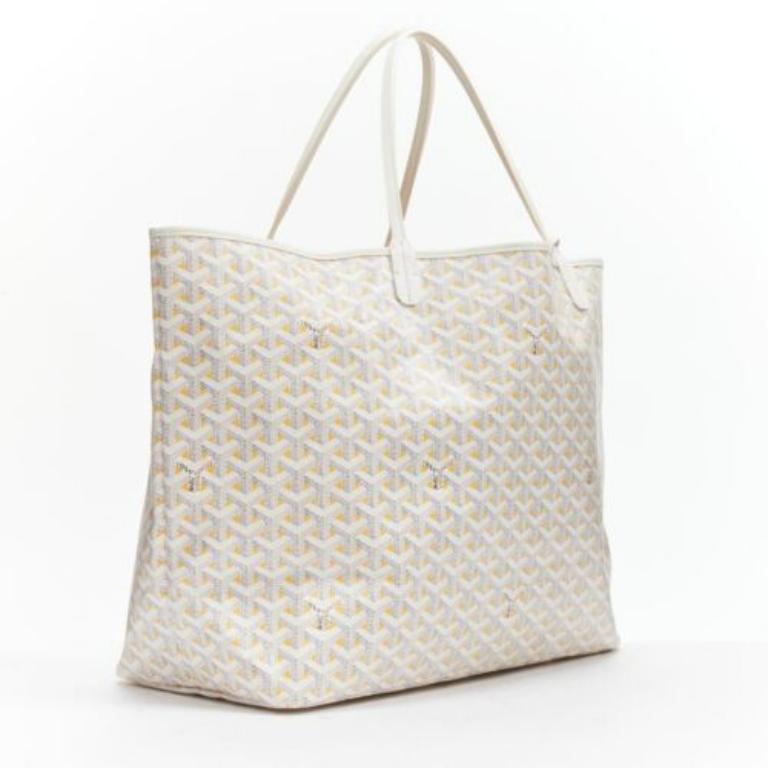 GOYARD Saint Louis GM Limited Bolso monograma reversible de lona blanca Blanco