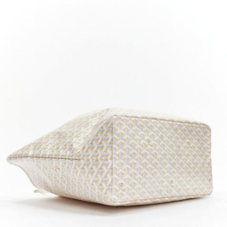 GOYARD Saint Louis GM Limited Bolso monograma reversible de lona blanca 1