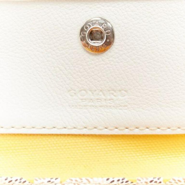 GOYARD Saint Louis GM Limited Bolso monograma reversible de lona blanca 4
