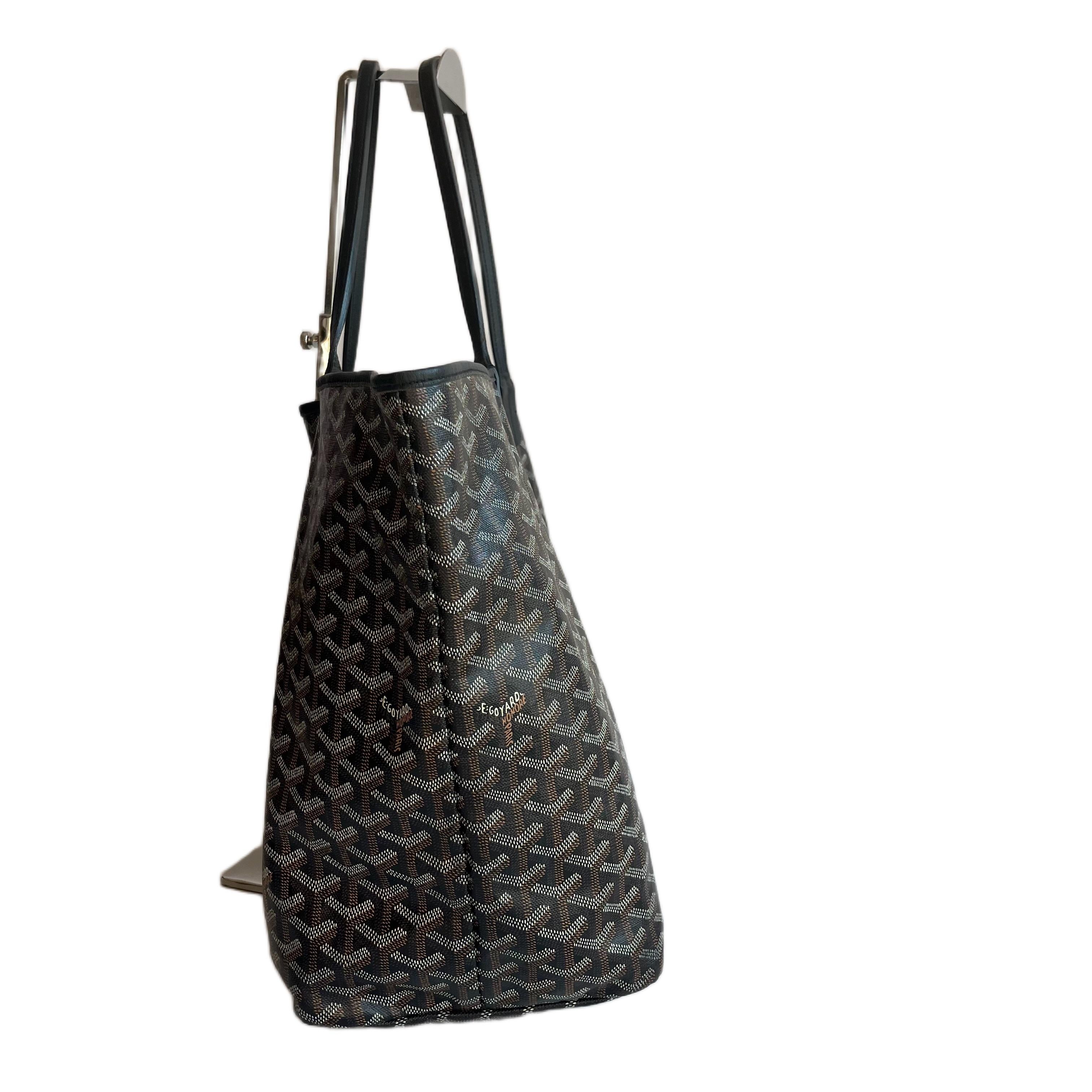 Goyard Saint Louis GM Tote Large Black 2018 Bon état - En vente à AUBERVILLIERS, FR
