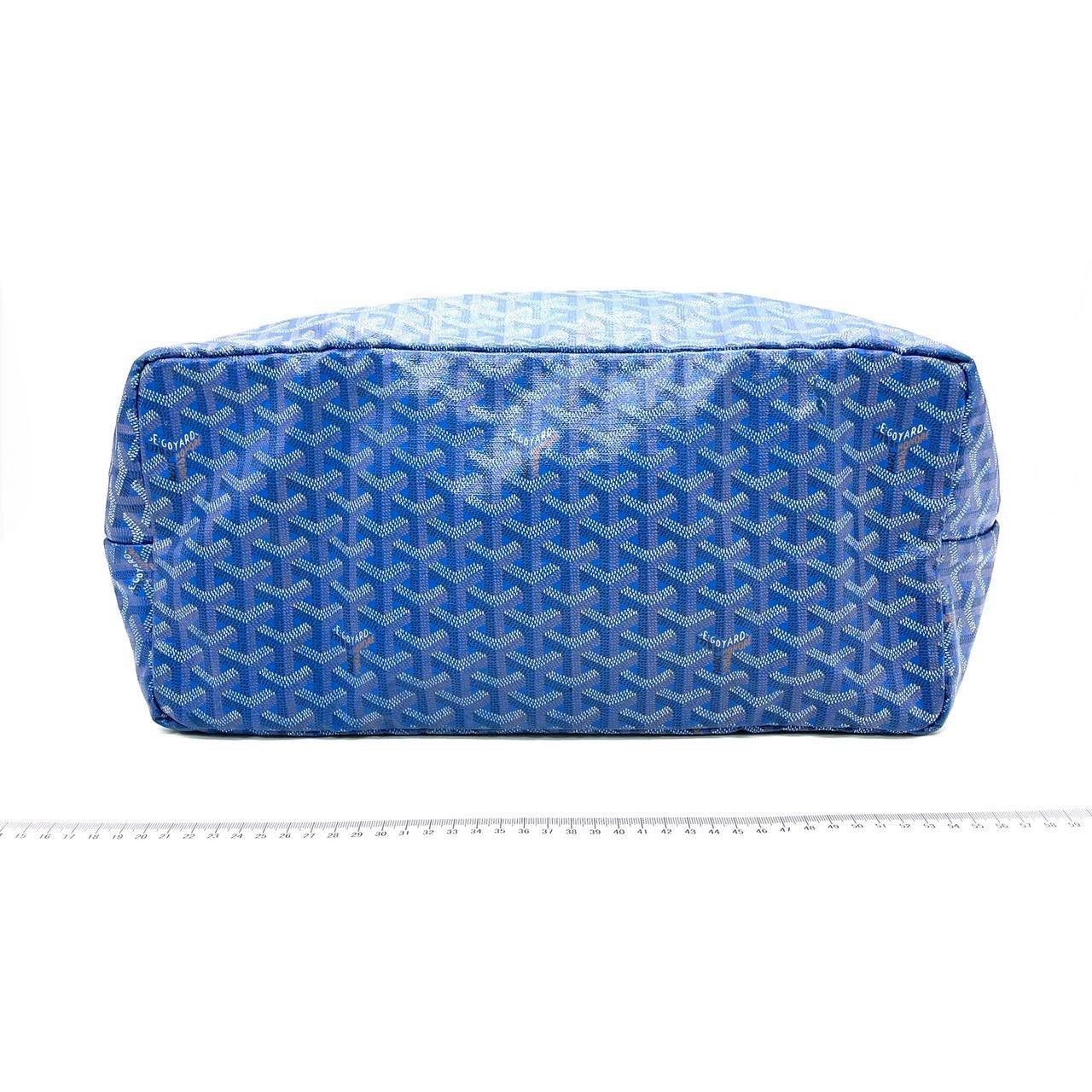 Goyard Saint Louis GM Tote Large Blue 2014 In Good Condition In AUBERVILLIERS, FR
