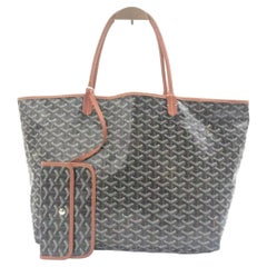 Goyard Saint Louis GM Tote Large Brown Goyardine Canvas 2016