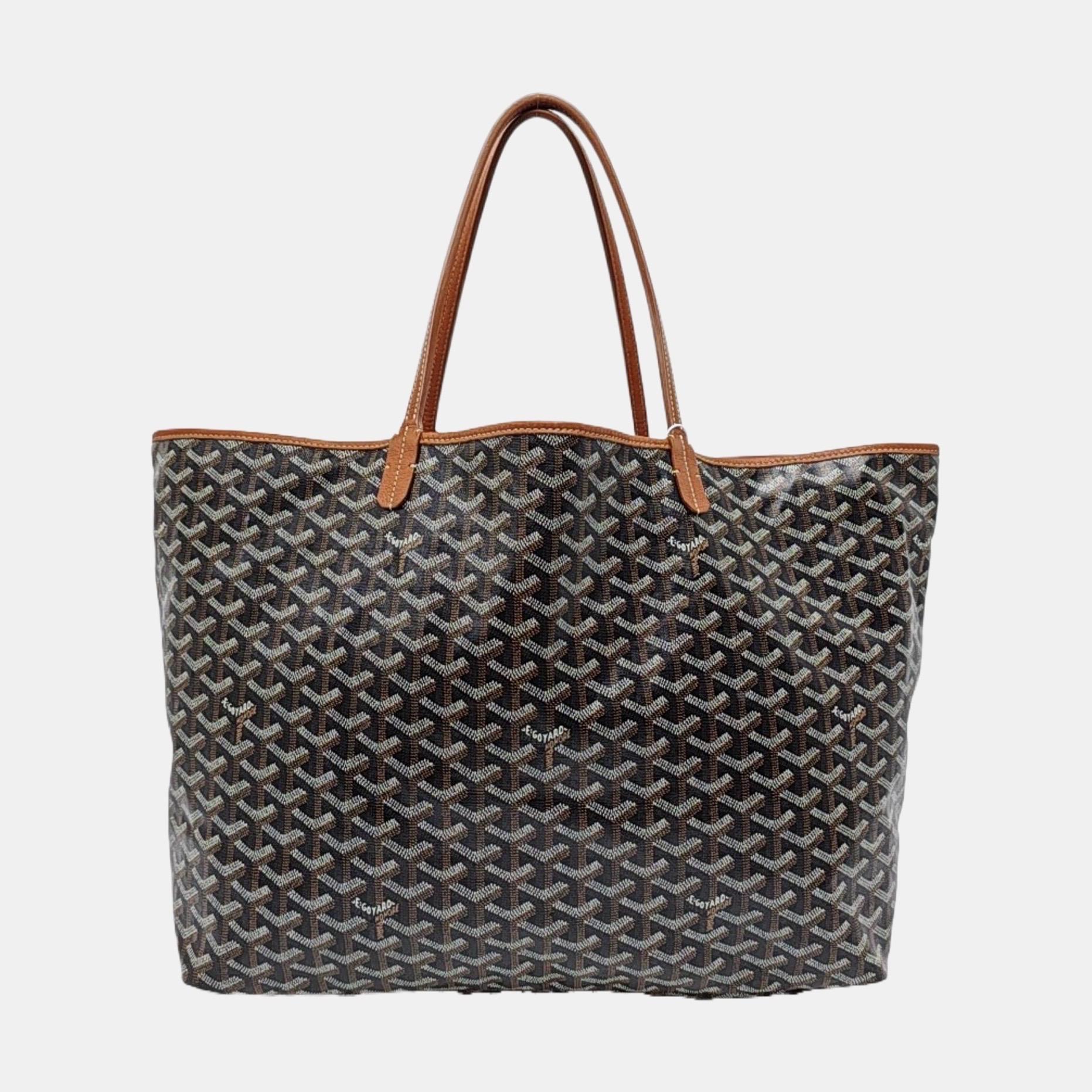 Goyard Saint Louis GM Tote Groß Braun Goyardine Segeltuch 2017 im Angebot 6
