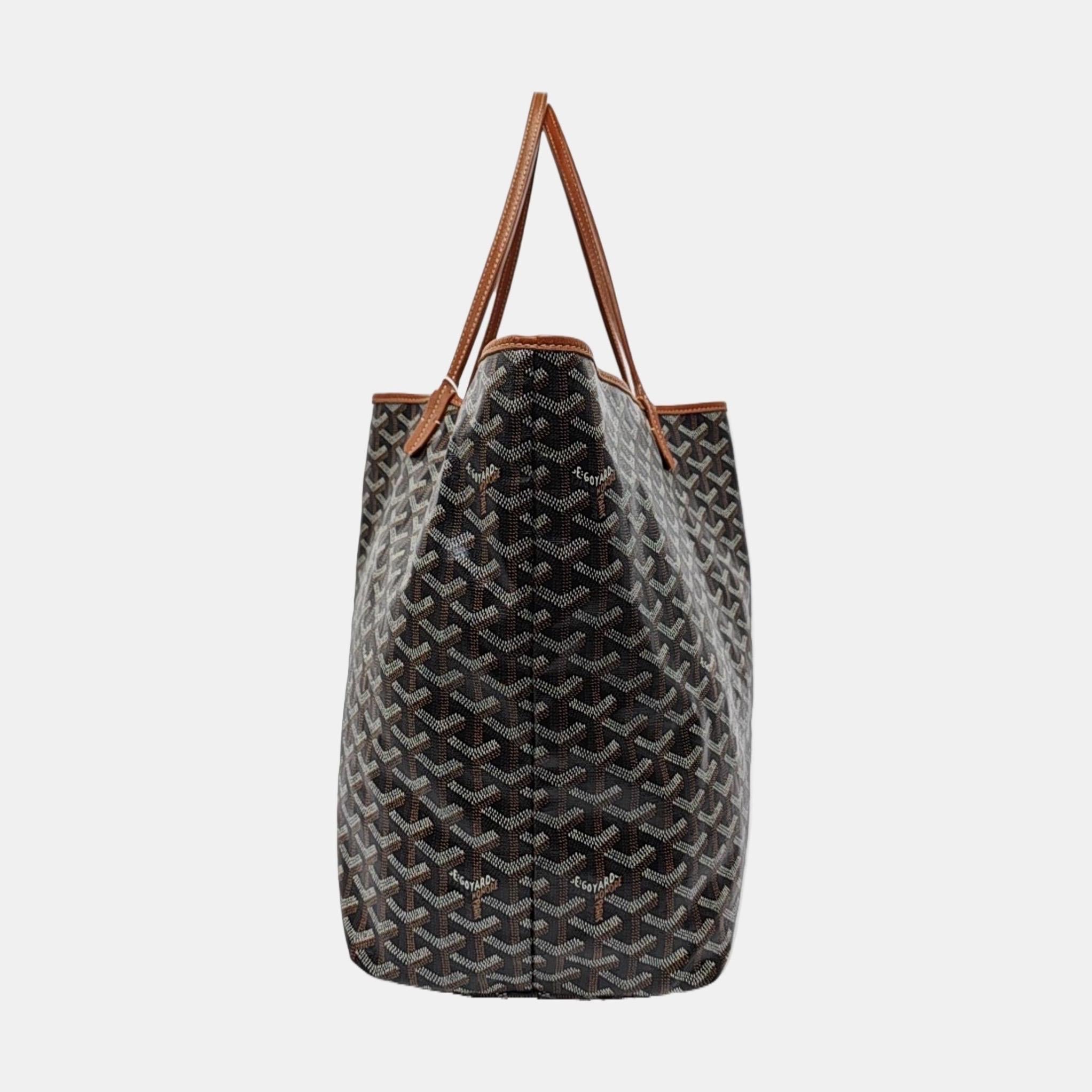 Goyard Saint Louis GM Tote Groß Braun Goyardine Segeltuch 2017 im Angebot 7