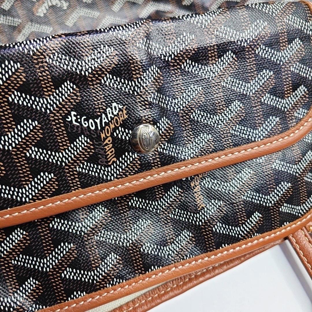 Goyard Saint Louis GM Tote Groß Braun Goyardine Segeltuch 2017 im Angebot 1