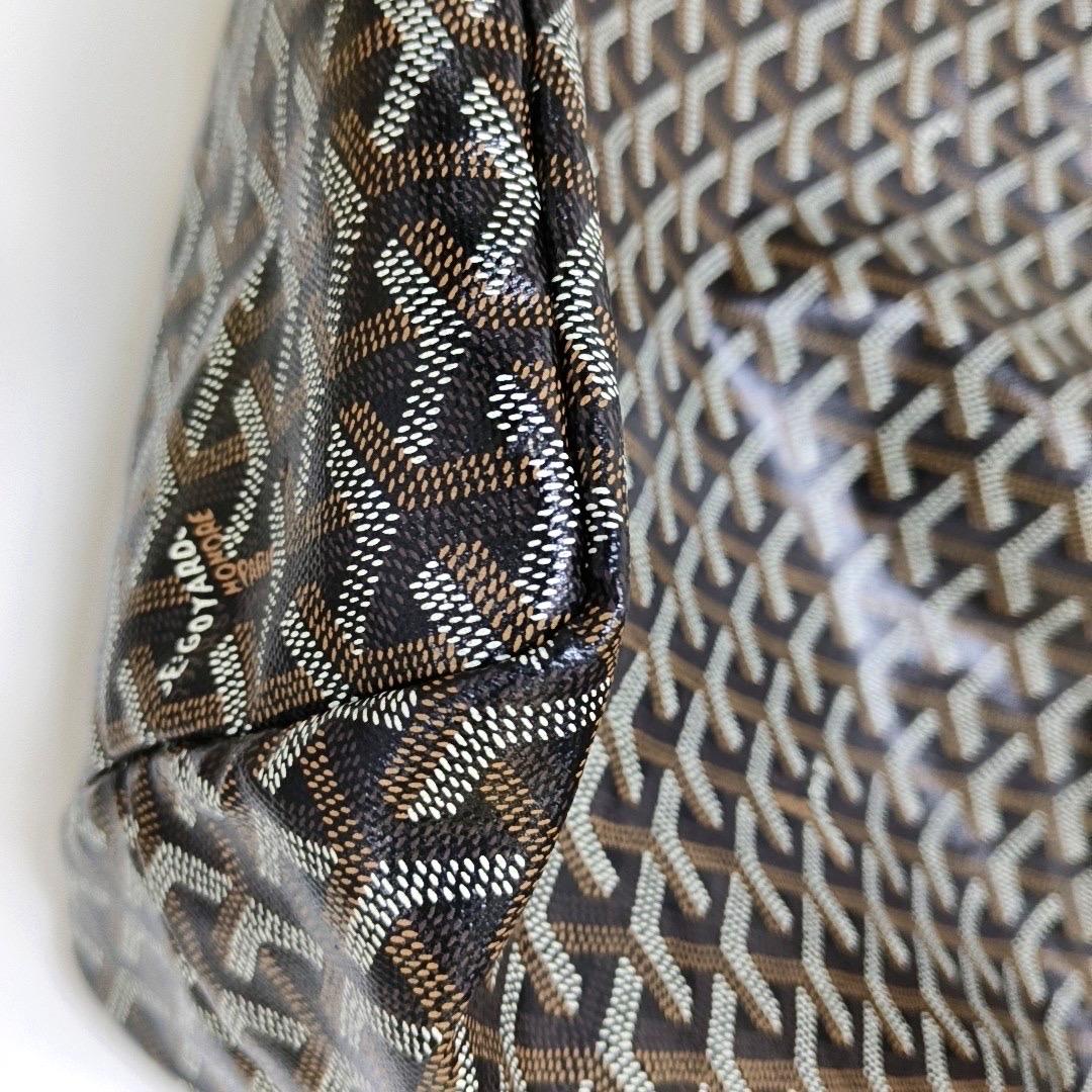 Goyard Saint Louis GM Tote Groß Braun Goyardine Segeltuch 2017 im Angebot 3