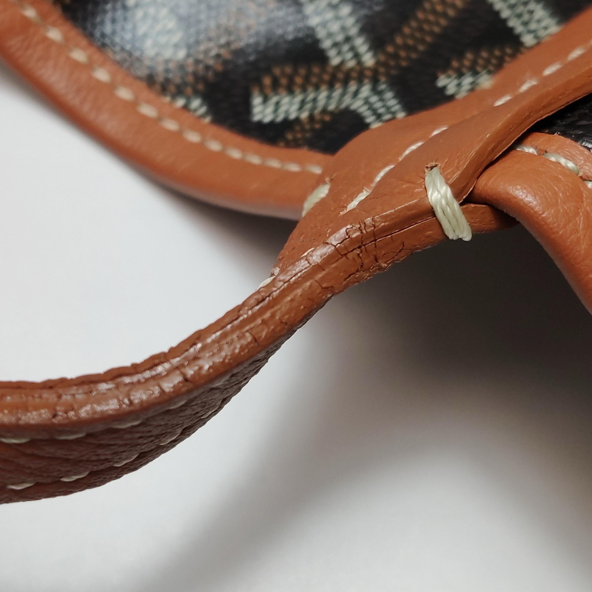Goyard Saint Louis GM Tote Large Brown Goyardine Canvas 2020 en vente 8