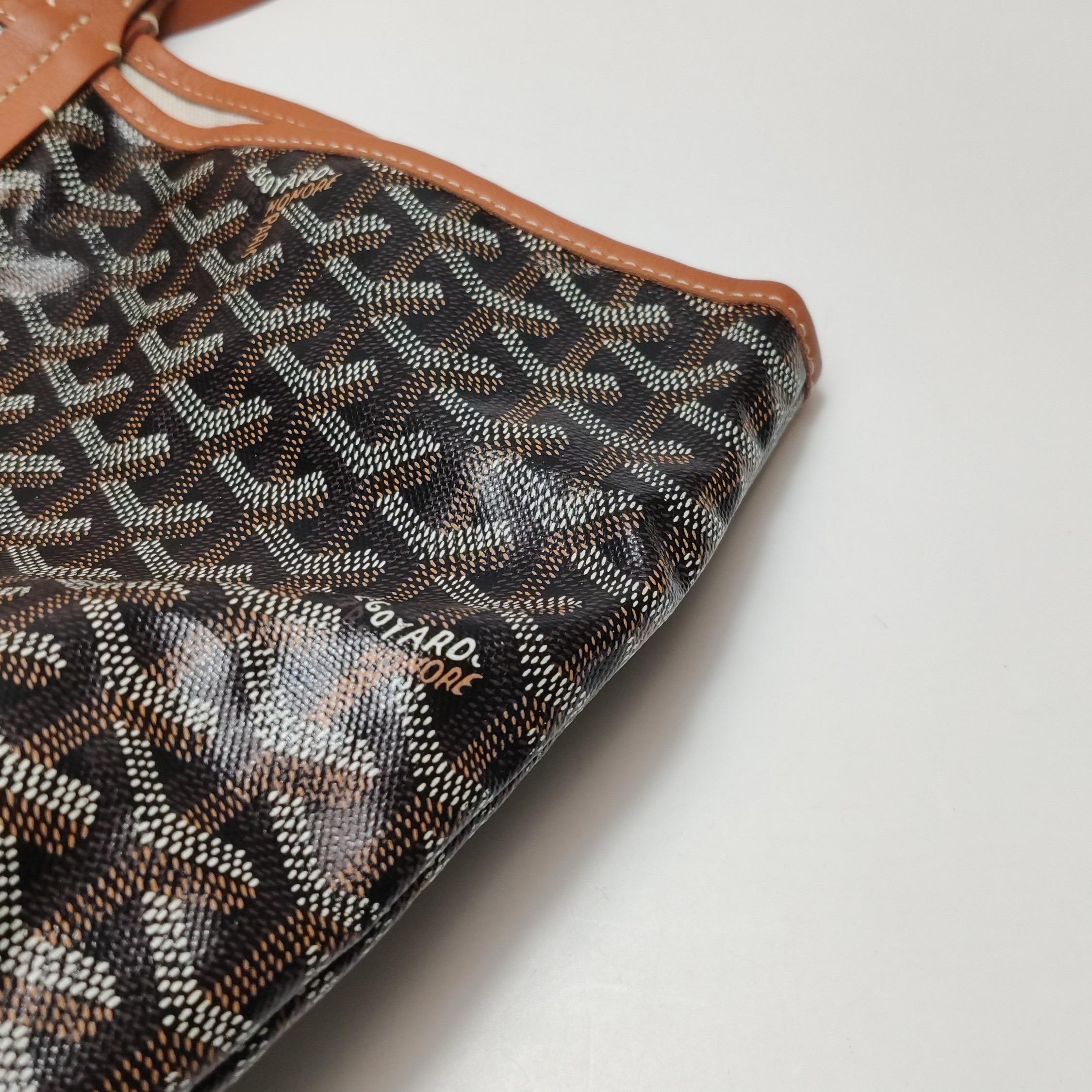 Goyard Saint Louis GM Tote Large Brown Goyardine Canvas 2020 en vente 9
