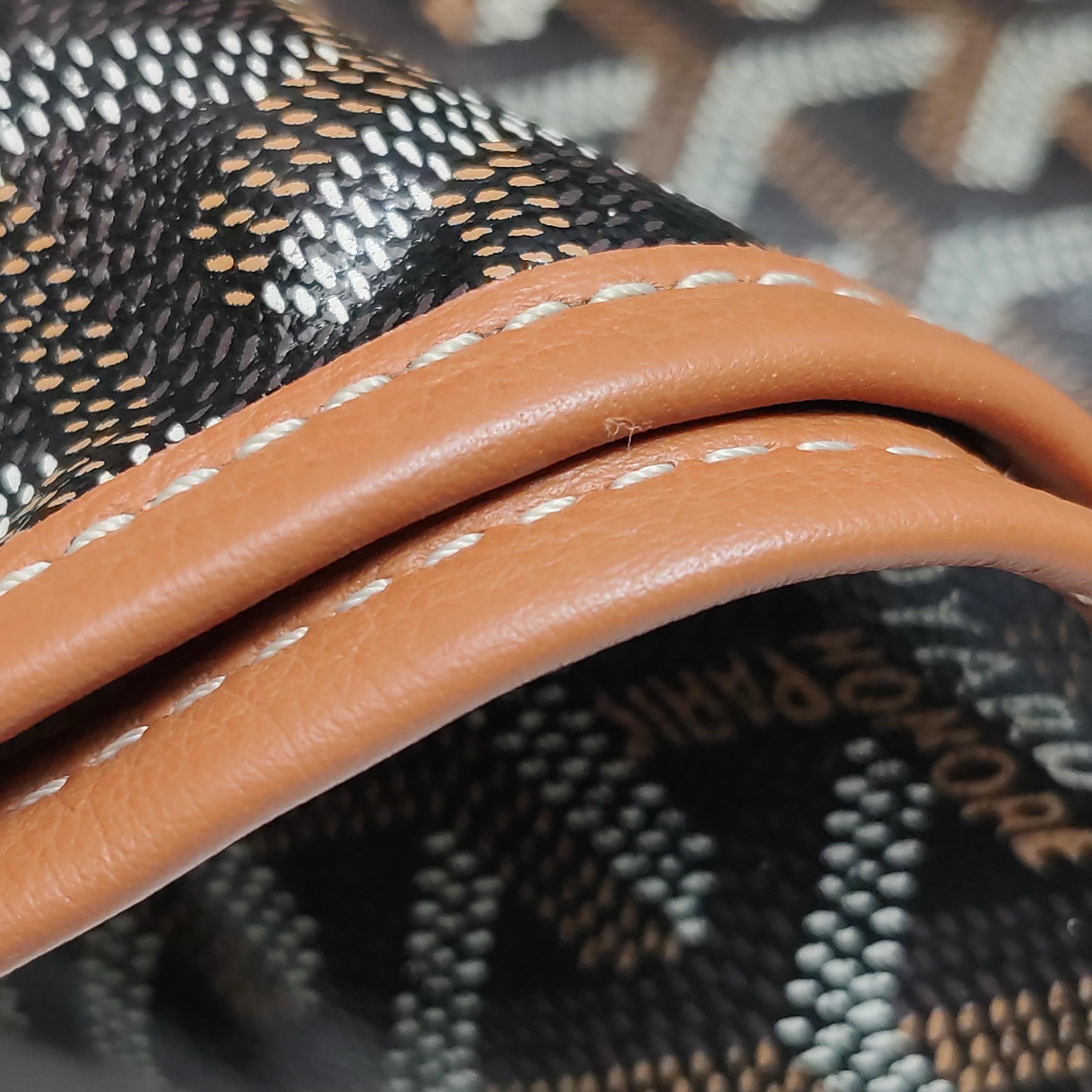 Goyard Saint Louis GM Tote Large Brown Goyardine Canvas 2020 en vente 12