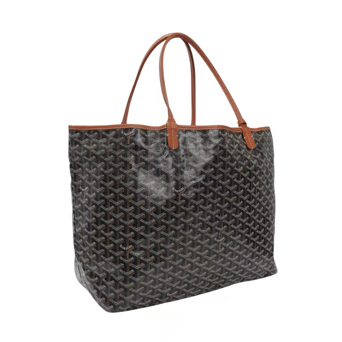 Goyard Saint Louis GM Tote Large Brown Goyardine Canvas 2020 Bon état - En vente à AUBERVILLIERS, FR