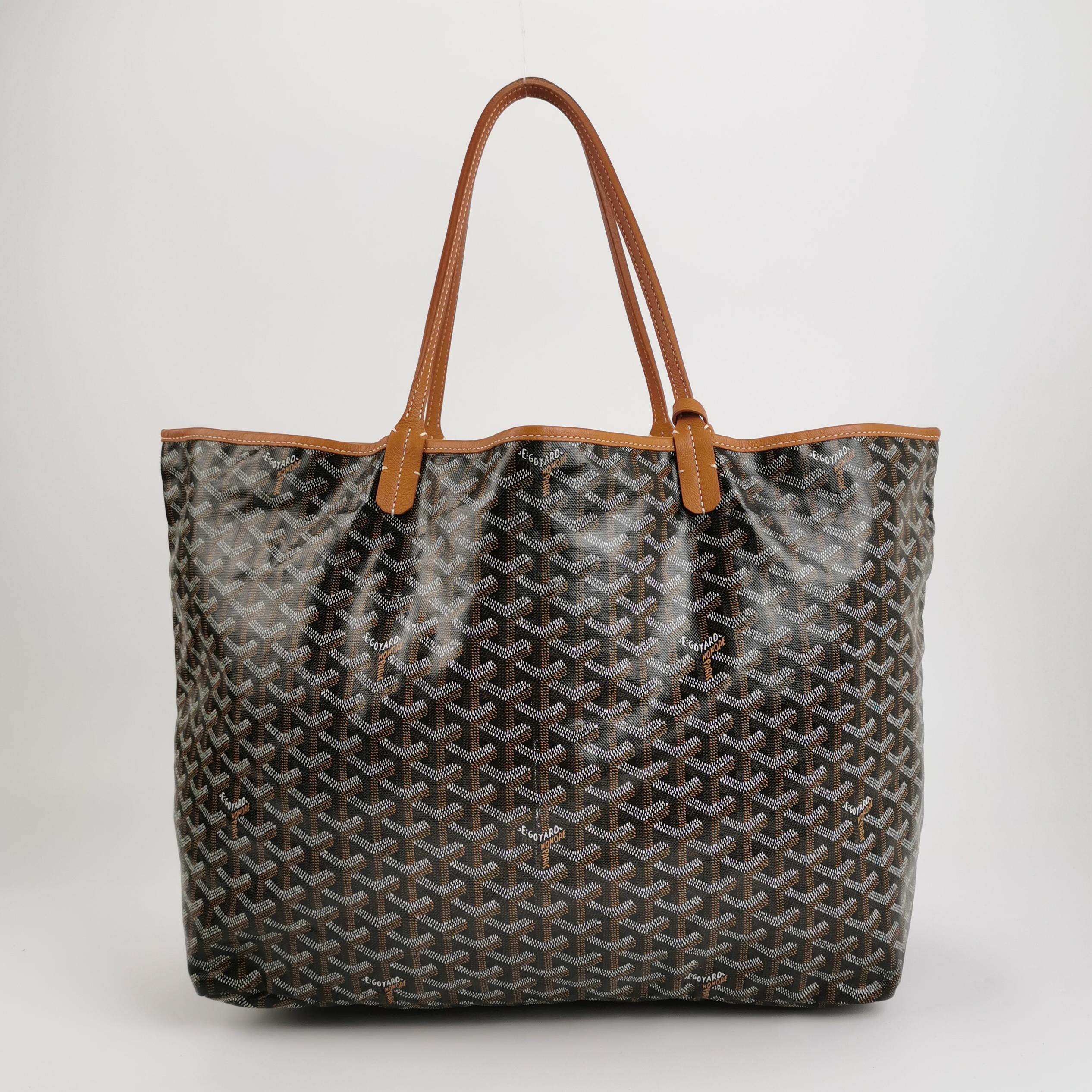 Goyard Saint Louis GM Tote Large Brown Goyardine Canvas 2020 Pour femmes en vente
