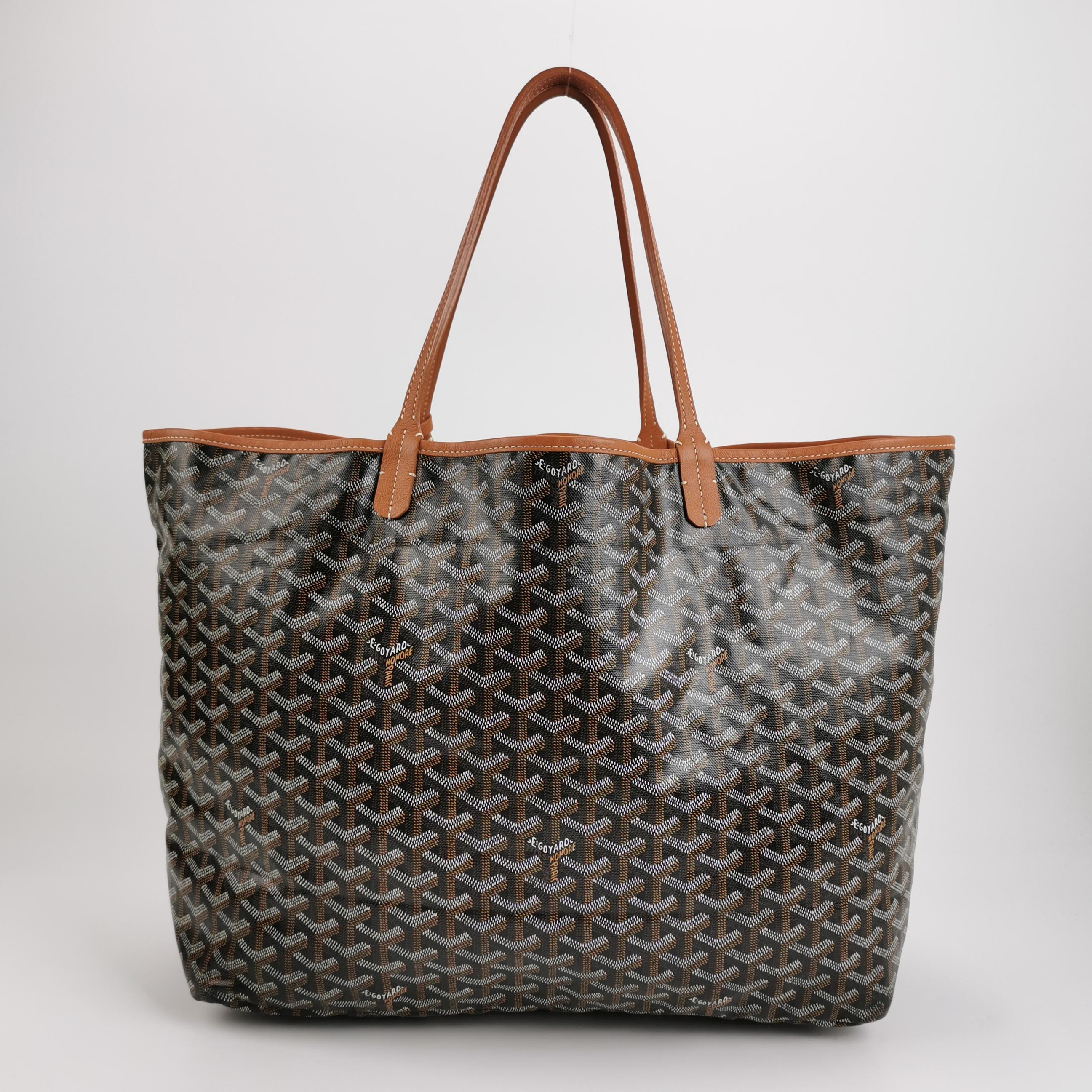 Goyard Saint Louis GM Tote Large Brown Goyardine Canvas 2020 en vente 1