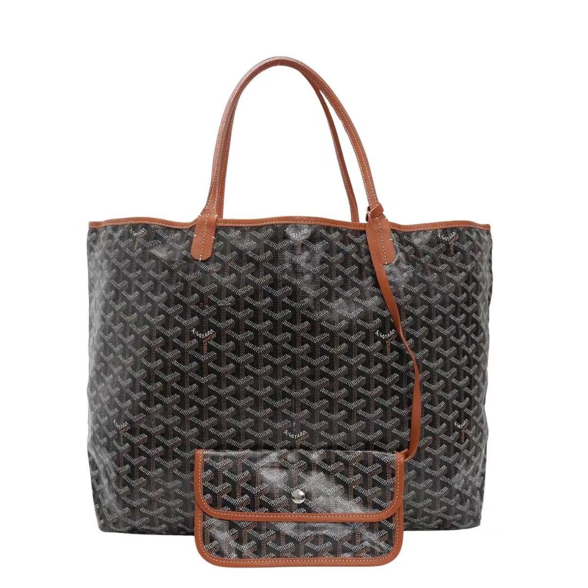 Goyard Saint Louis GM Tote Large Brown Goyardine Canvas 2020