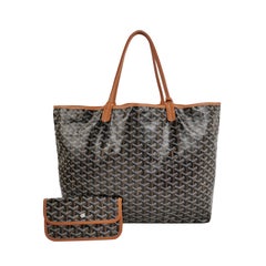 Goyard Saint Louis GM Tote Groß Braun Goyardine Segeltuch 2020