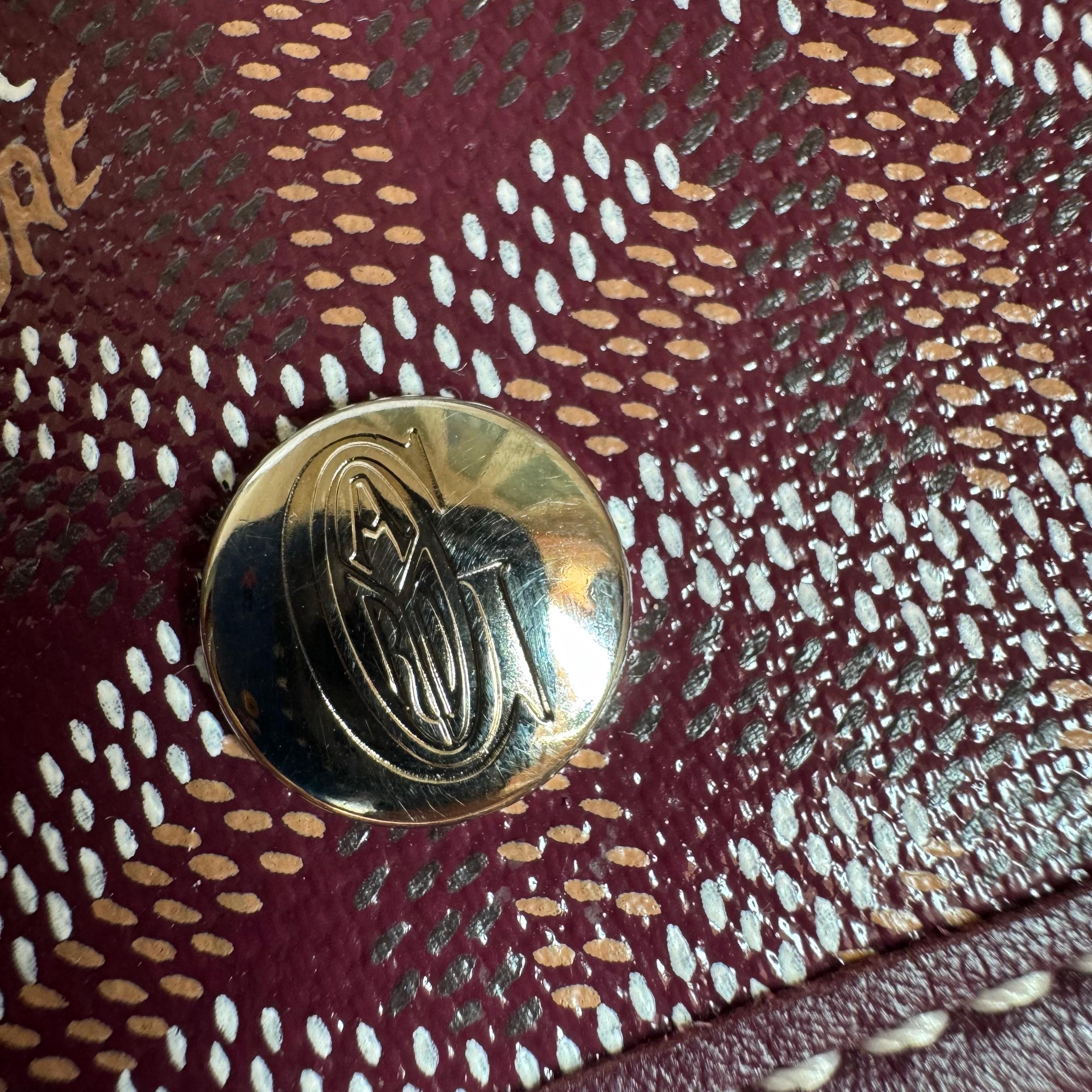 Goyard Saint Louis GM Tote Großes Burgunderrot 2016 im Angebot 5