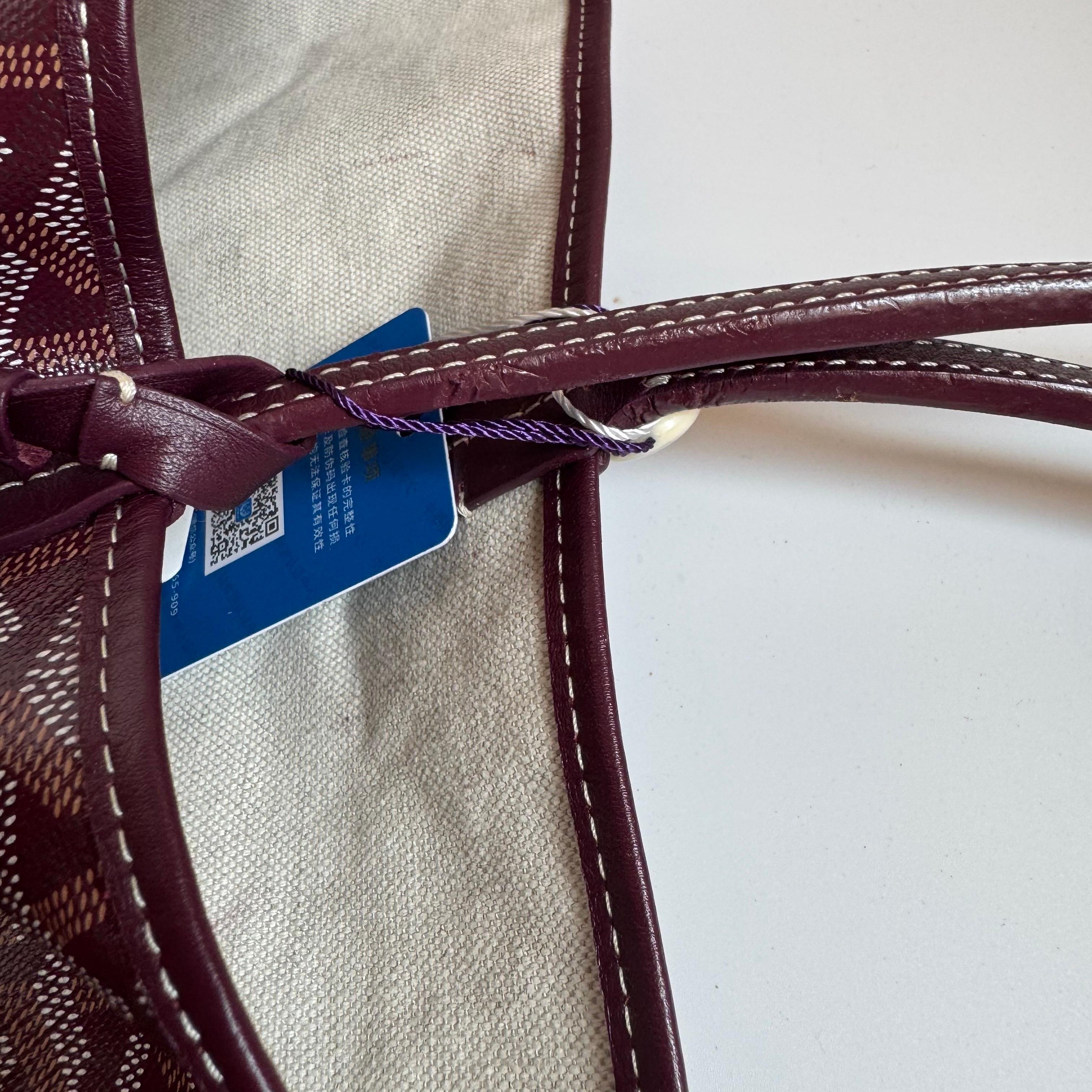 Goyard Saint Louis GM Tote Großes Burgunderrot 2016 im Angebot 1