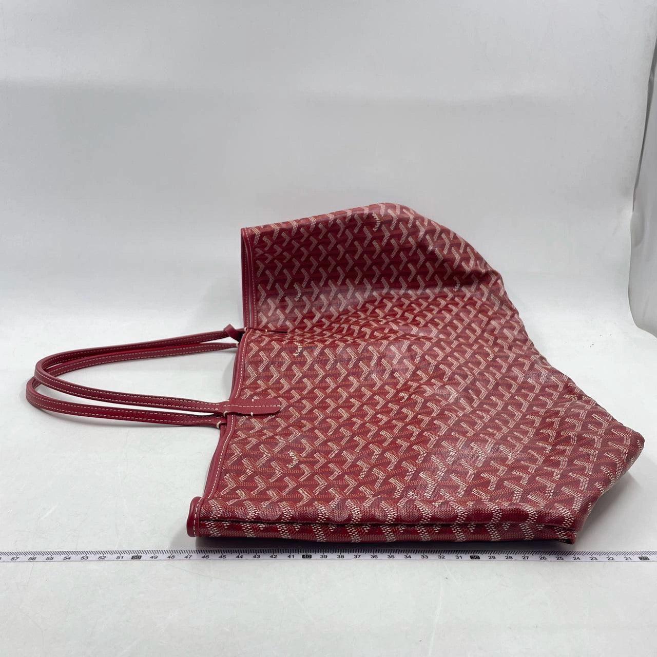 Goyard Saint Louis GM Tote Large Burgundy
 These are professional photos of the actual bag offered by Luxbags.
 Condition: Very good condition with light yellow marks on the inside. The outside is in excellent condition. ;
 Brand: Goyard
 
 Model: