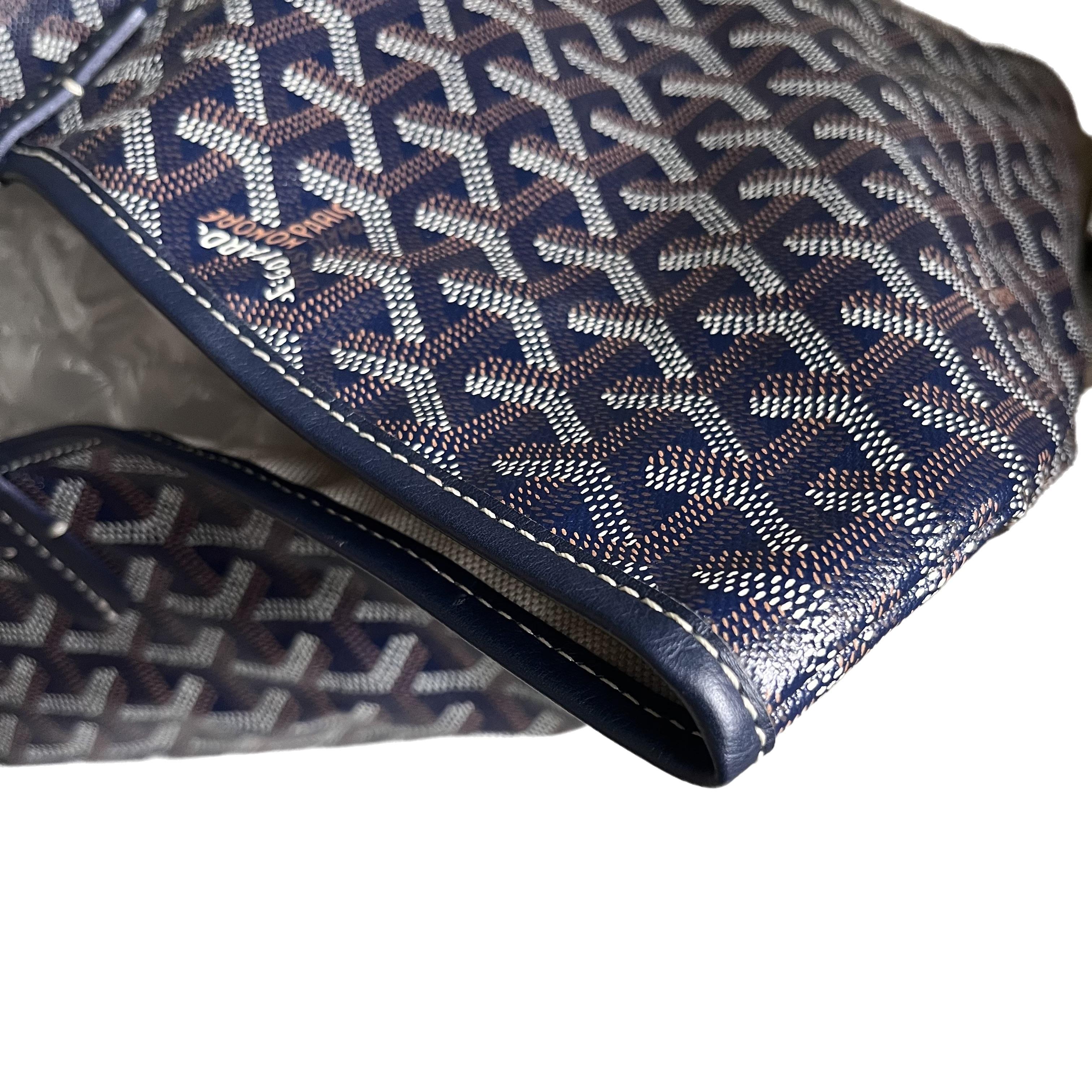 Goyard Saint Louis GM Tragetasche Große Marineblau im Angebot 7