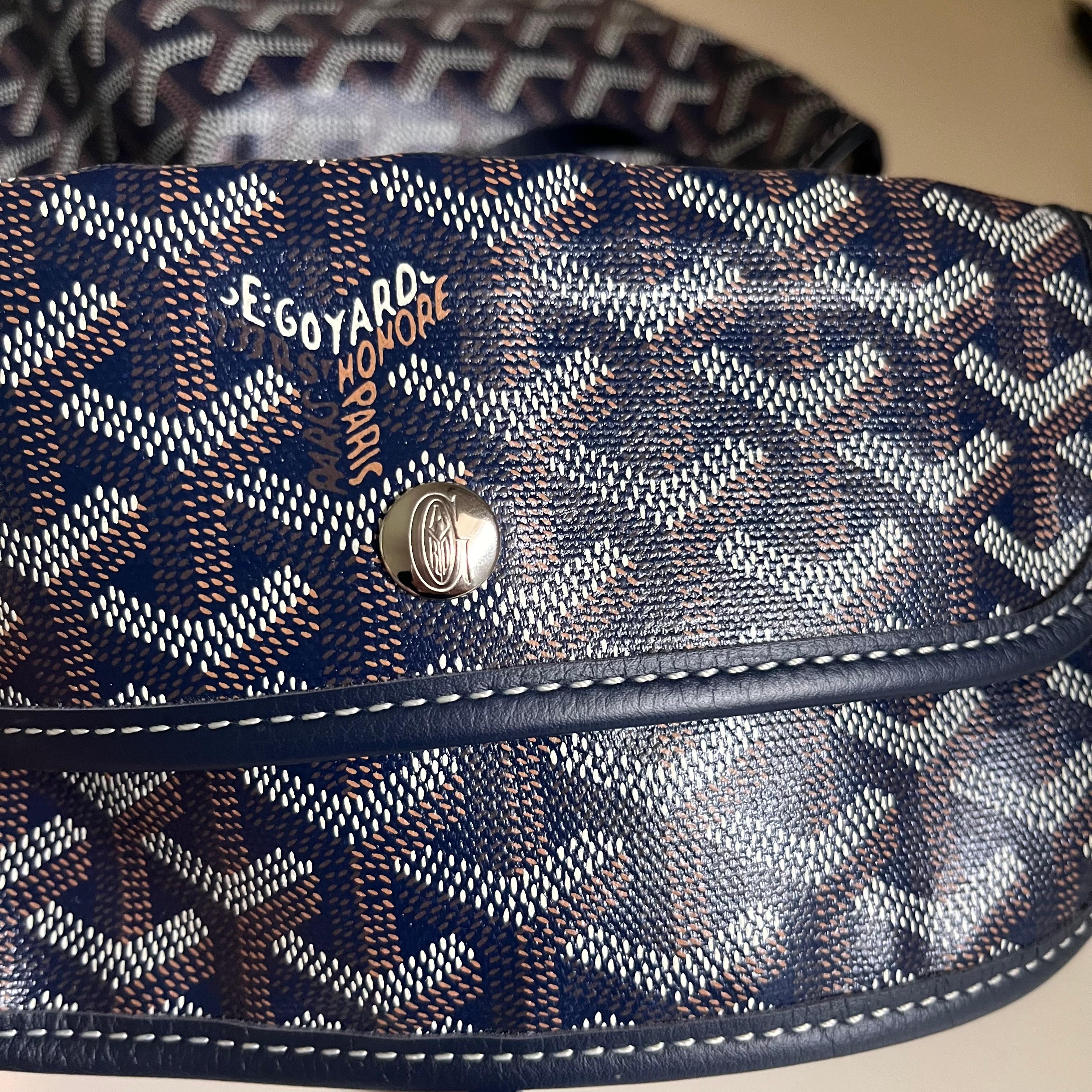 Goyard Saint Louis GM Tragetasche Große Marineblau im Angebot 13