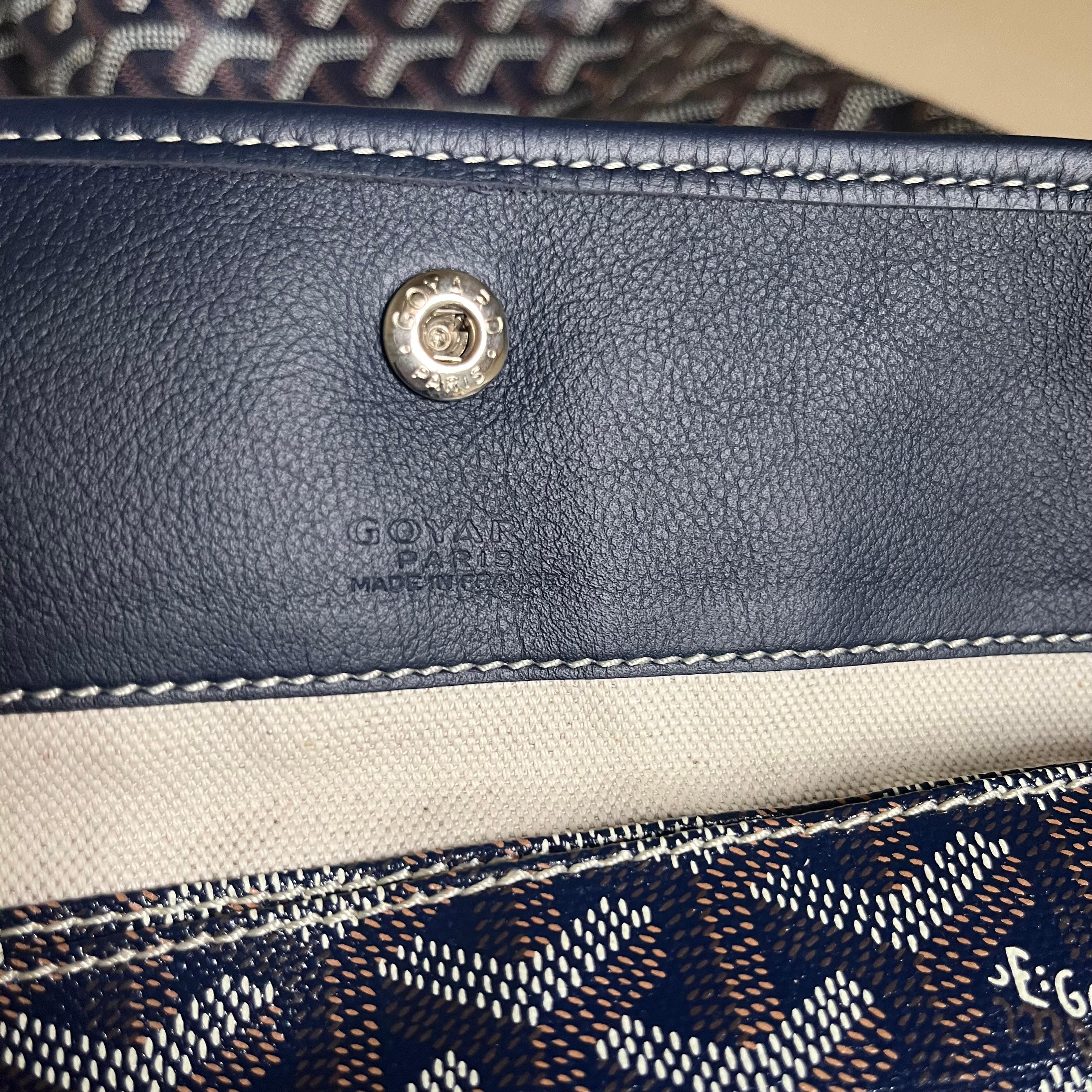 Goyard Saint Louis GM Tragetasche Große Marineblau im Angebot 15