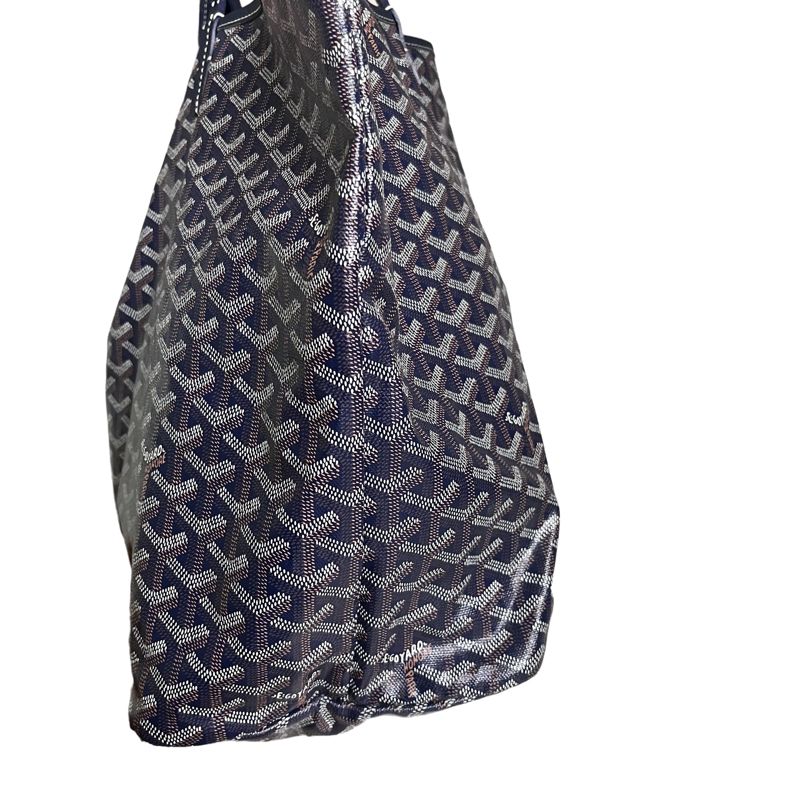 Goyard Saint Louis GM Fourre-tout Large Navy Excellent état - En vente à AUBERVILLIERS, FR