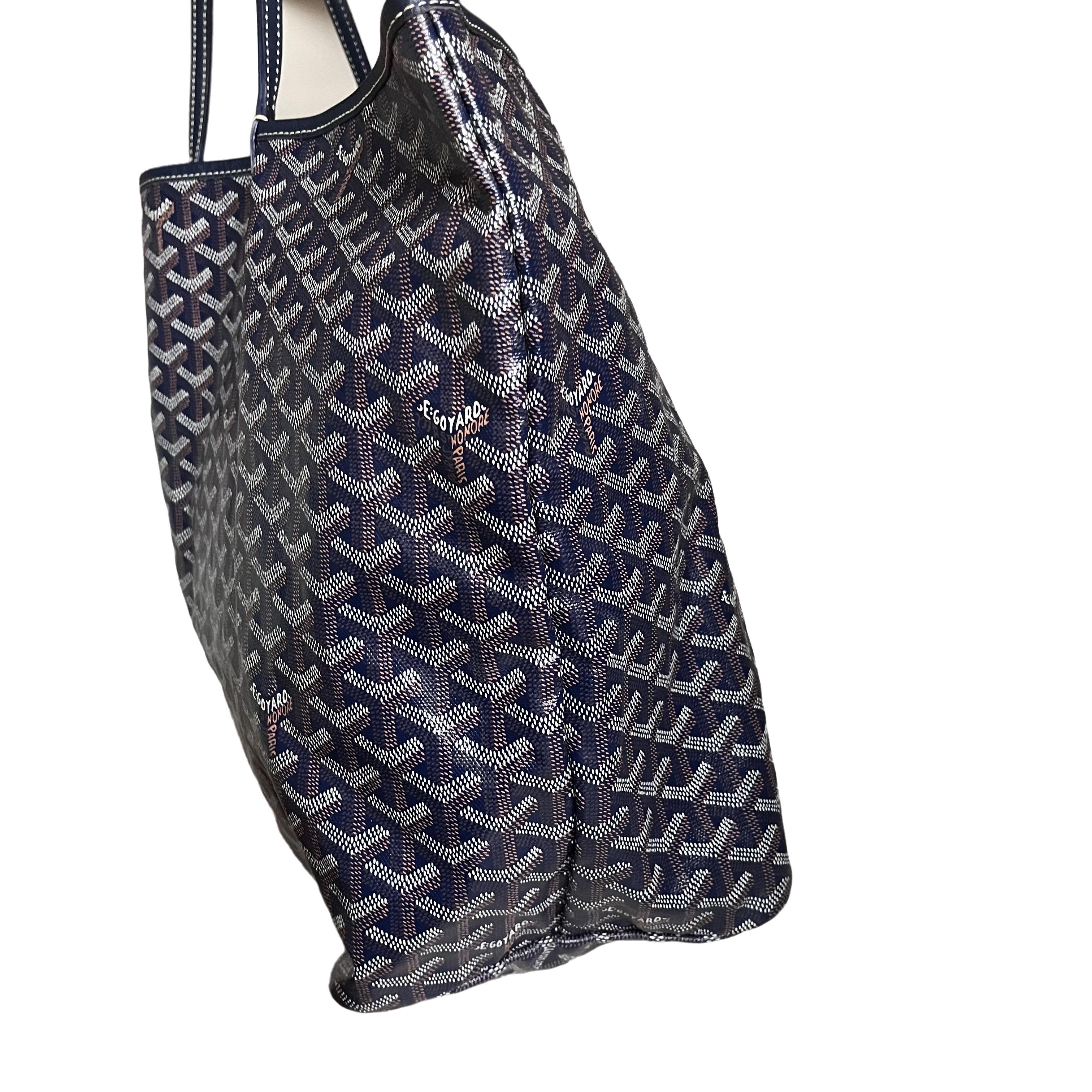 Goyard Saint Louis GM Tote Large Navy In Excellent Condition In AUBERVILLIERS, FR