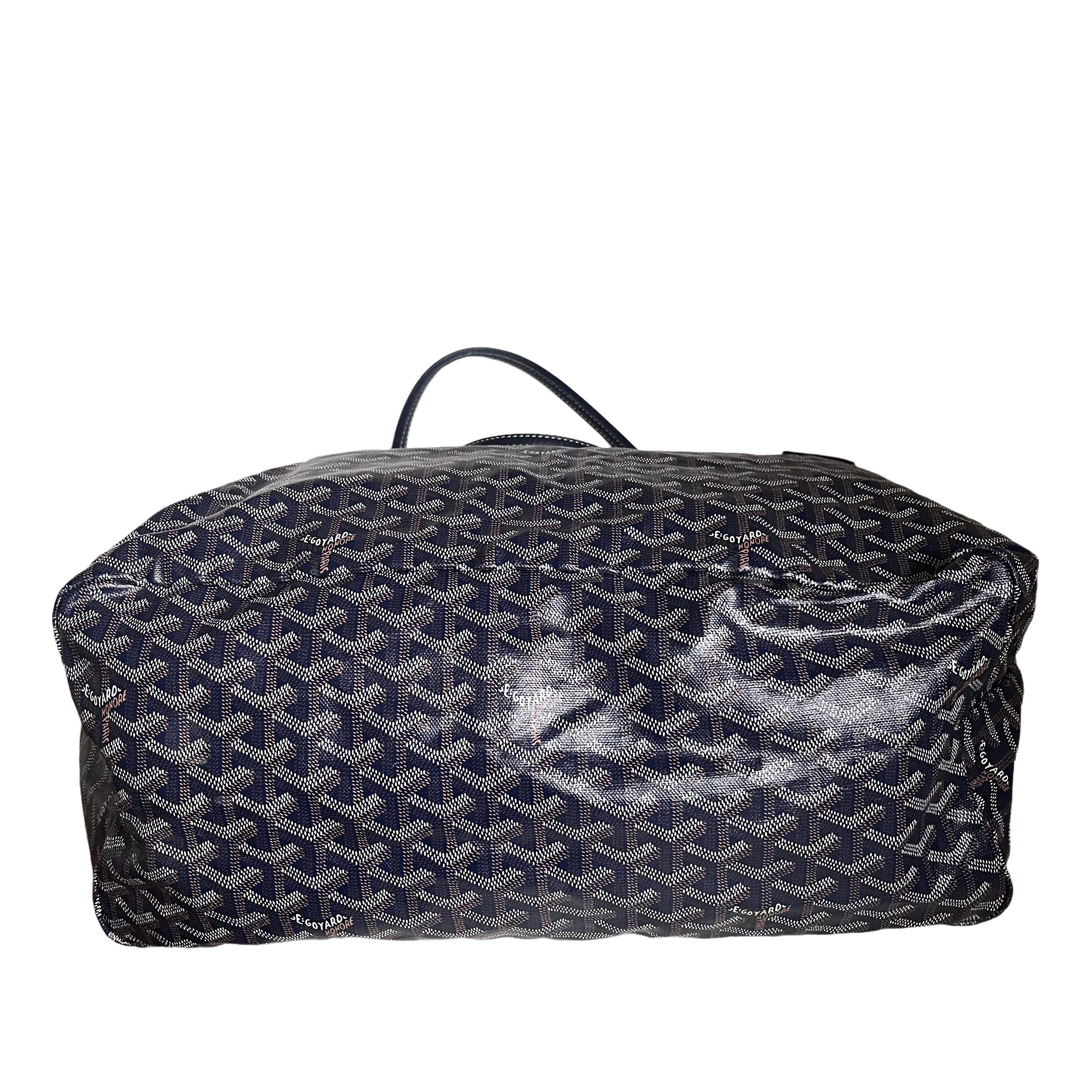 Goyard Saint Louis GM Tragetasche Große Marineblau im Angebot 3