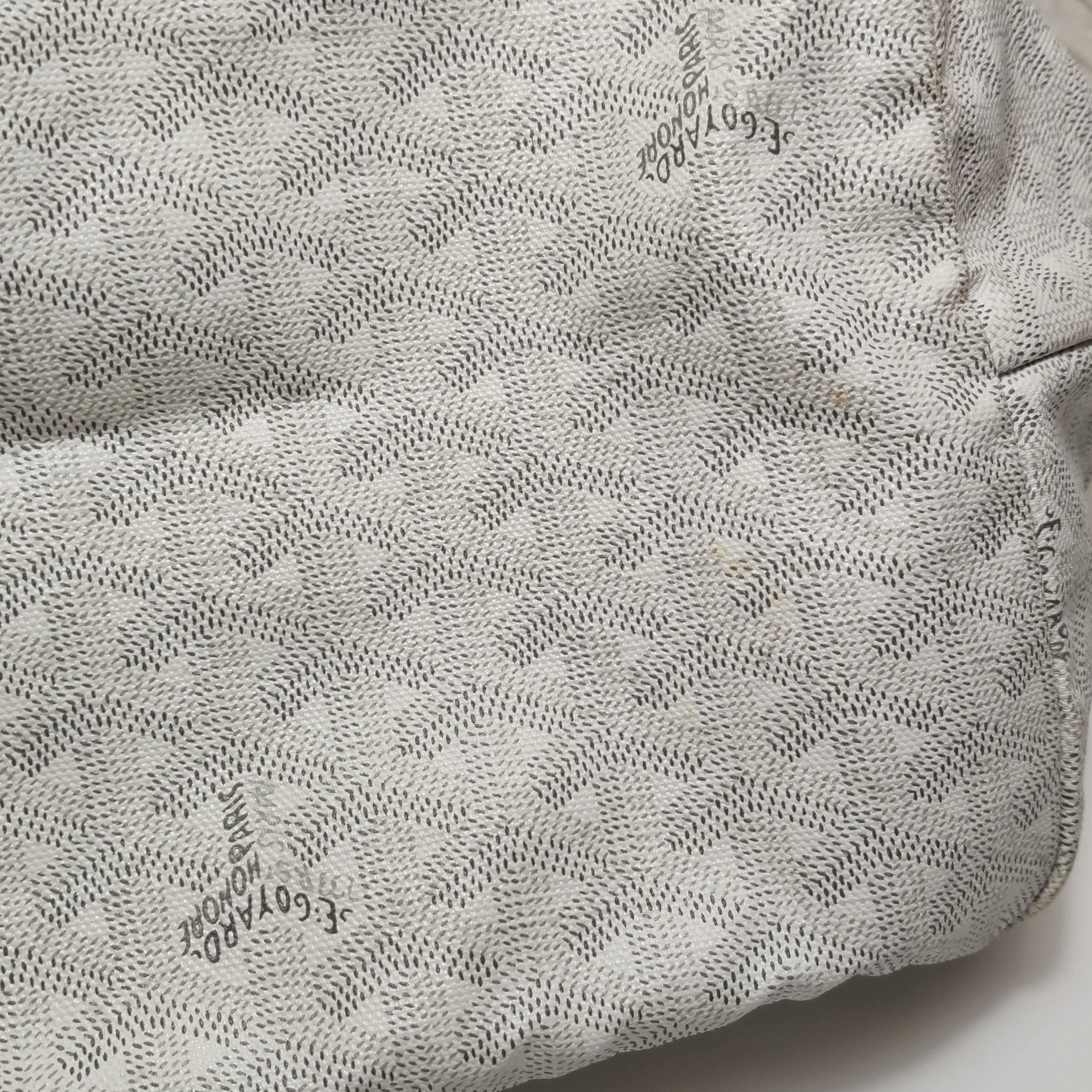 Goyard Saint Louis GM Tote Large White Goyardine Canvas 2011 en vente 9
