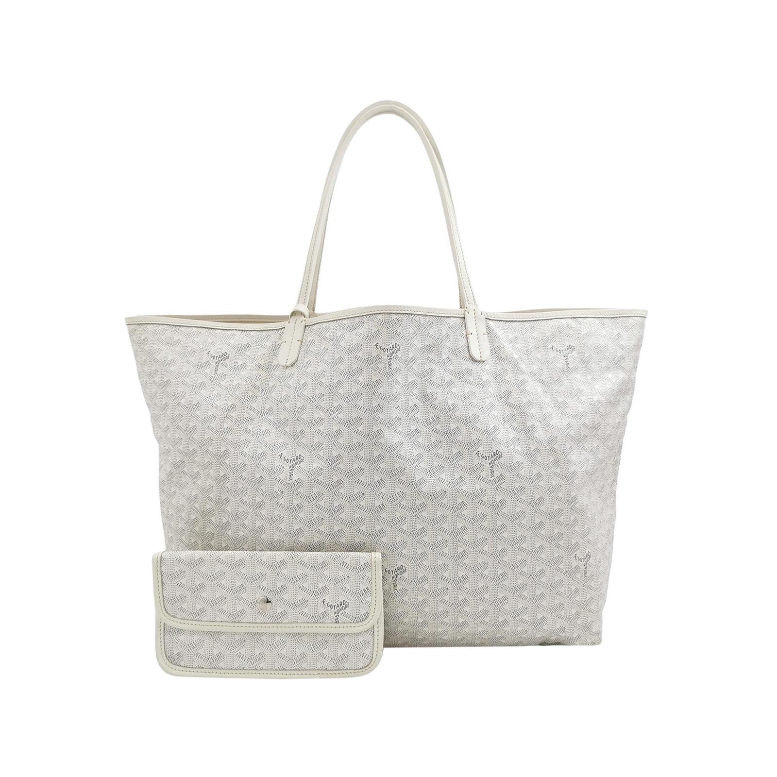Goyard Saint Louis GM Tote Large White Goyardine Canvas 2011 en vente