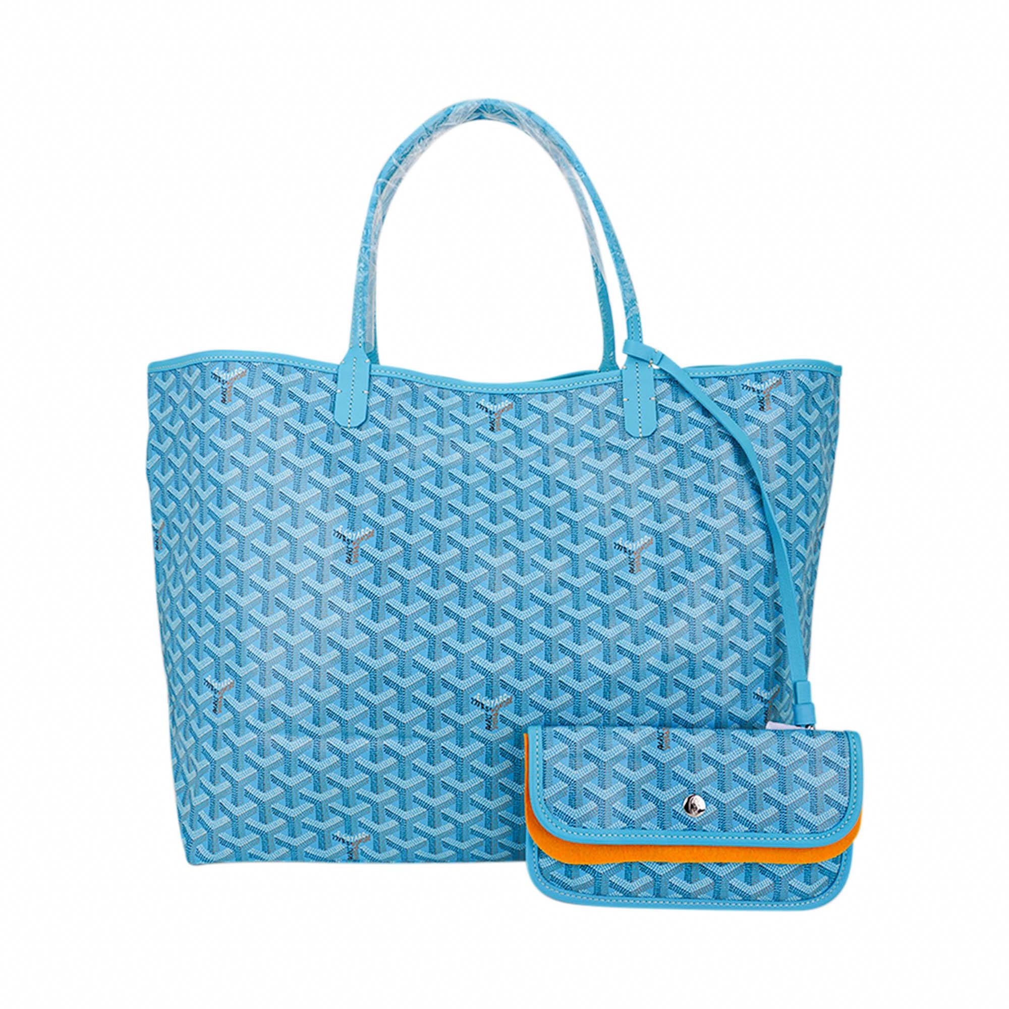 Goyard Saint Louis GM Turquoise Goyardine Canvas with Balise Beach Towel 2024 1