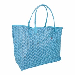 Goyard Saint Louis GM Turquoise Goyardine Canvas with Balise Beach Towel 2024