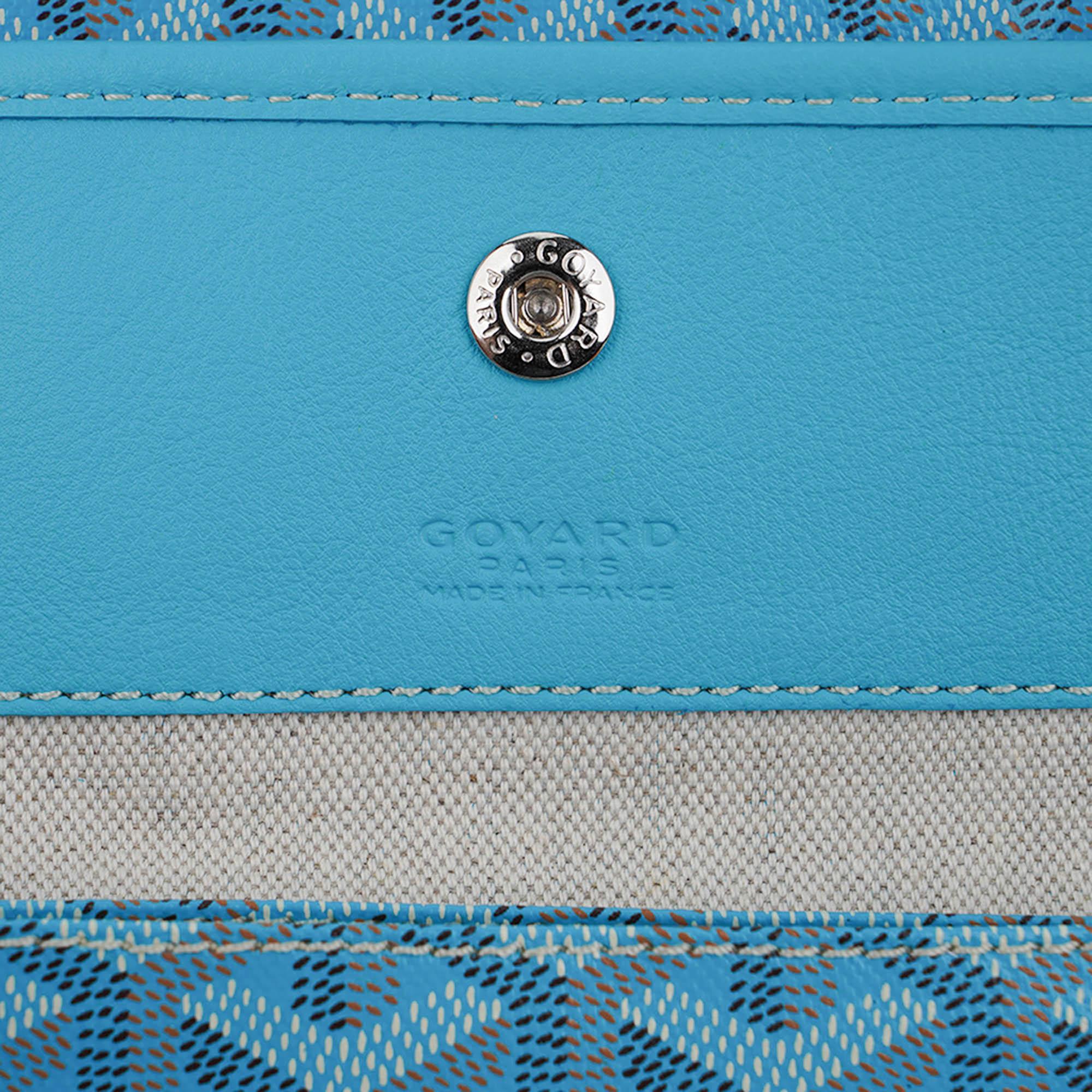 Goyard Saint Louis GM Turquoise Goyardine Canvas with Balise Beach Towel 2024 12