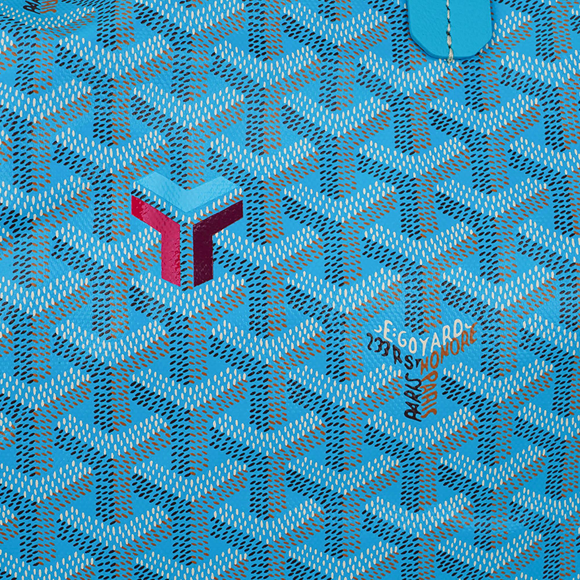 Goyard Saint Louis GM Turquoise Goyardine Canvas with Balise Beach Towel 2024 3