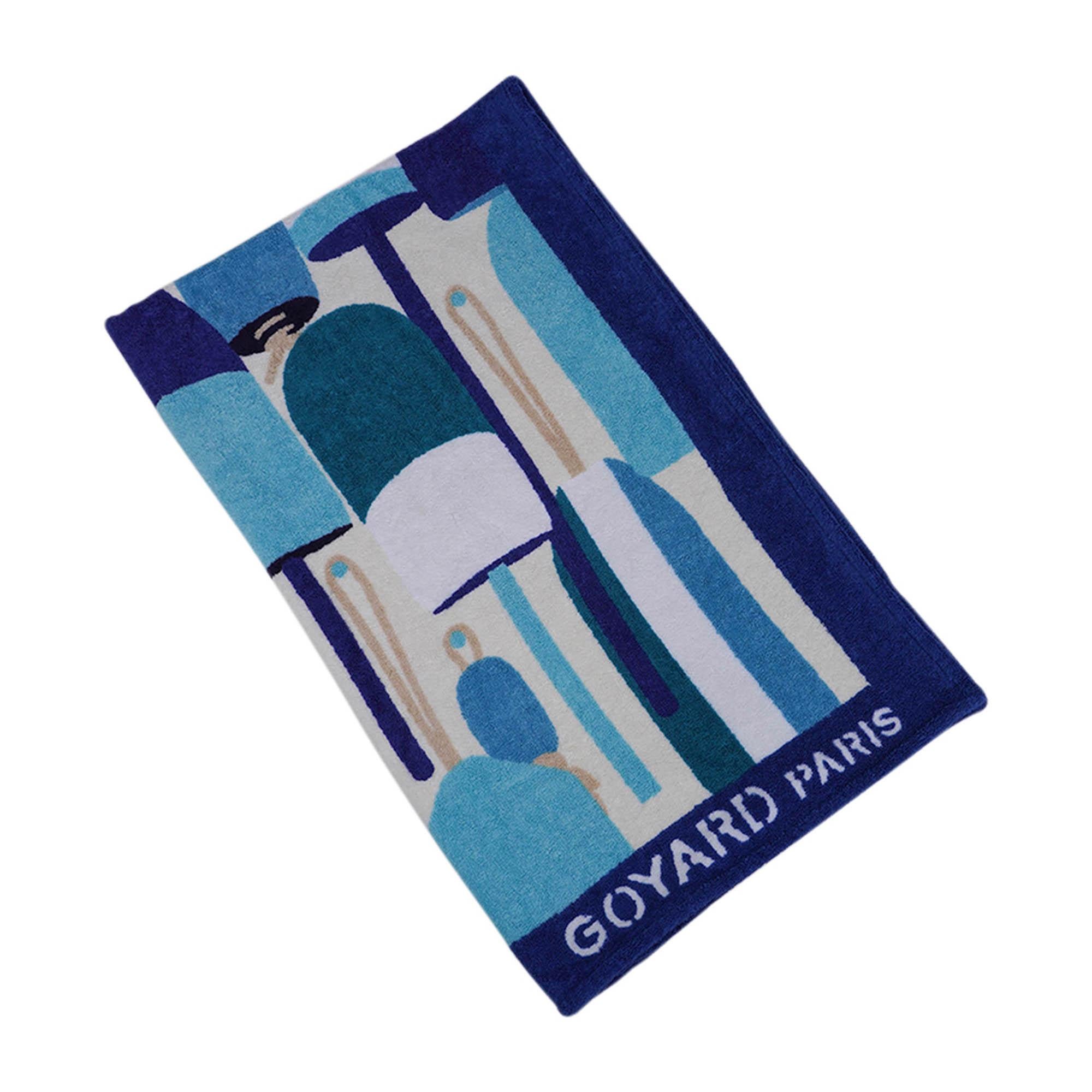 Blue Goyard Saint Louis GM Turquoise Goyardine Canvas with Balise Beach Towel 2024