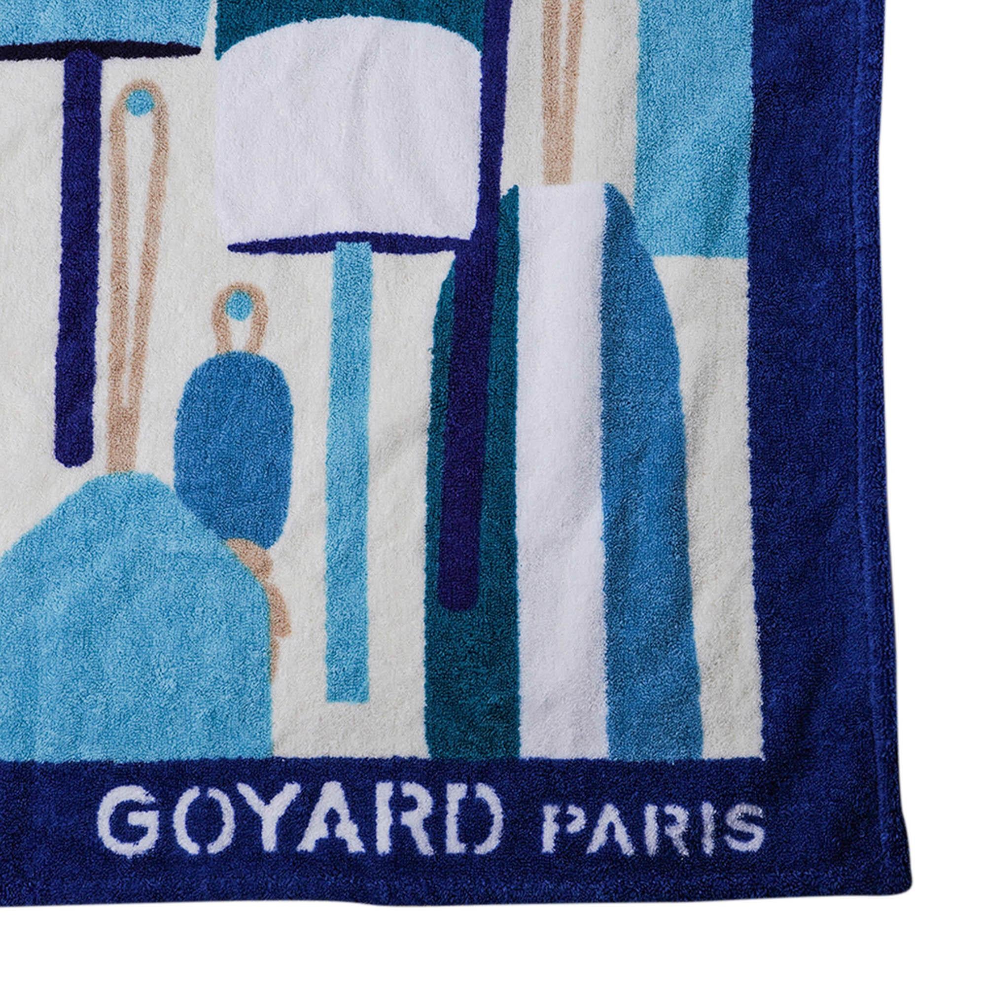 Goyard Saint Louis GM Turquoise Goyardine Canvas with Balise Beach Towel 2024 7