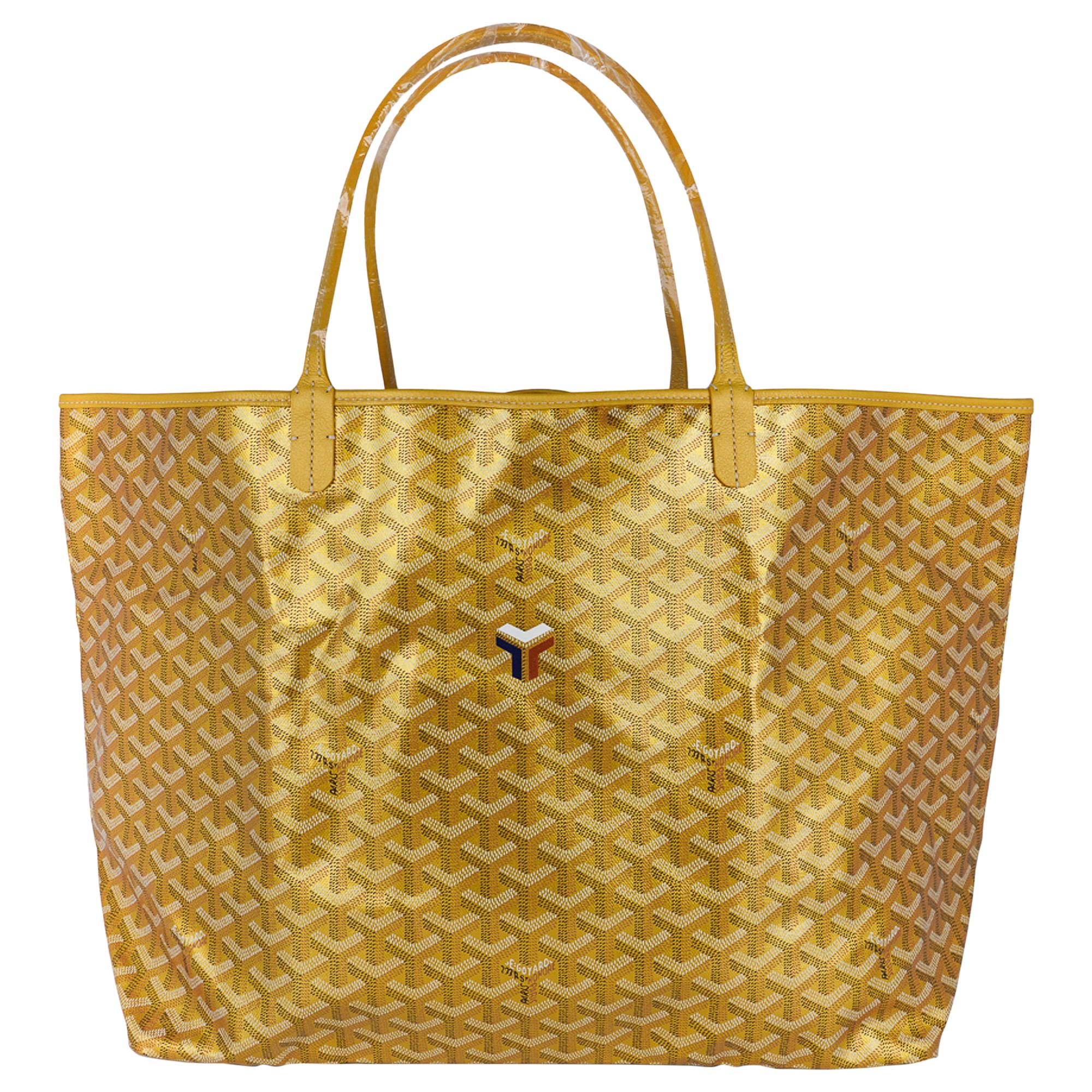 Goyard Saint Louis Gold Metallic GM Limited Edition 2021 Tote Bag New w/Tag