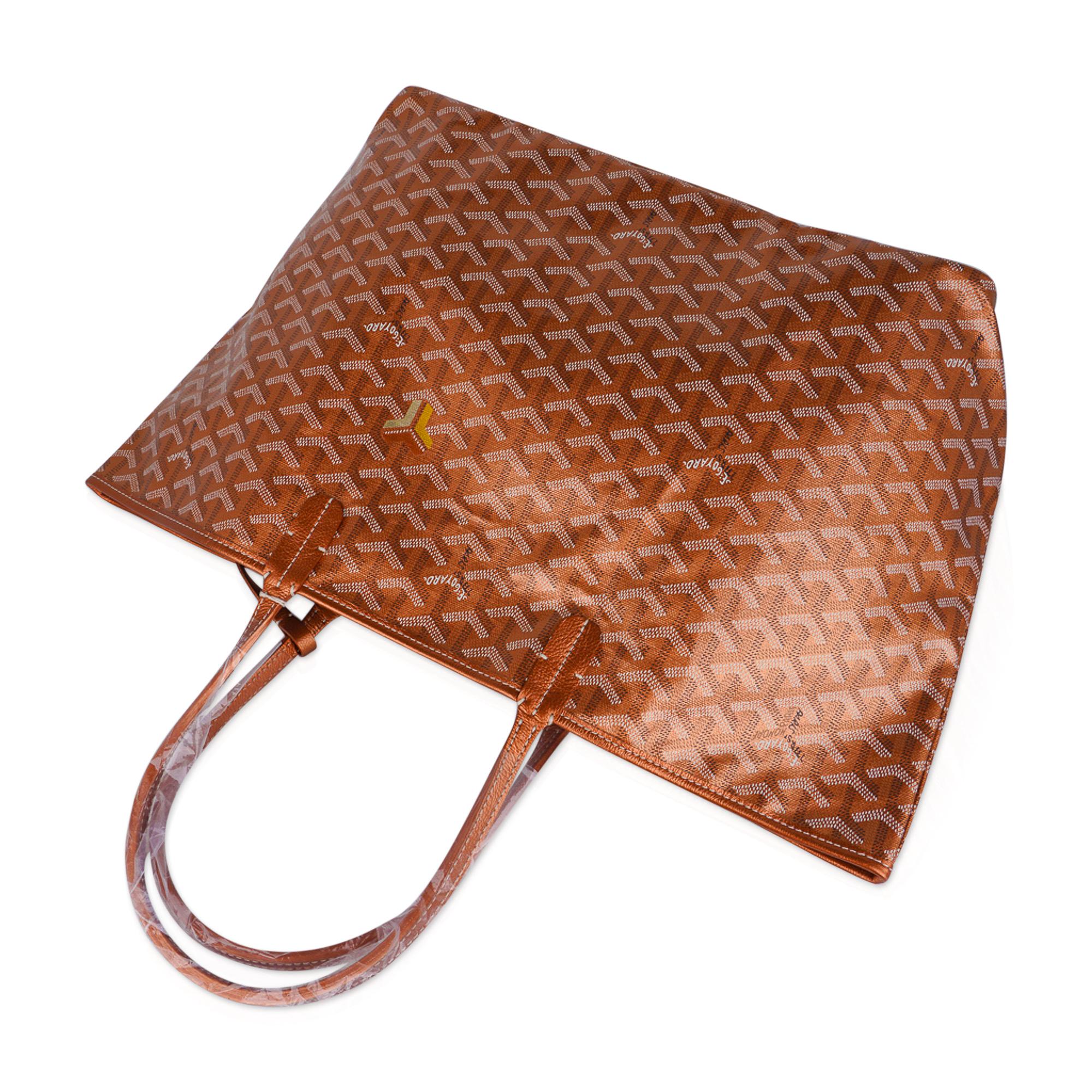 Brown Goyard Saint Louis Metallic Bronze PM Tote Bag Limited Edition 2021 New w/Tag