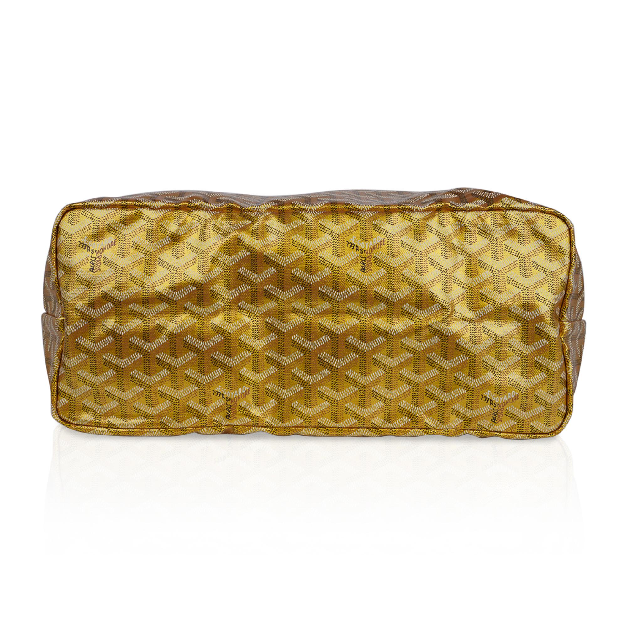 Goyard Saint Louis Metallic Gold PM Tote Bag Limited Edition 2021 New w/Tag 7