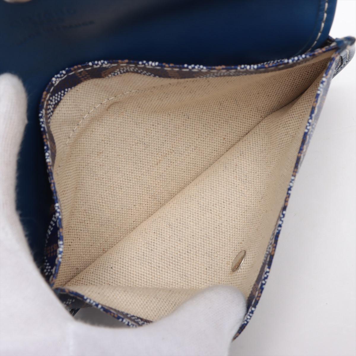 Goyard Saint Louis PM Leather Tote Bag Navy Blue 4