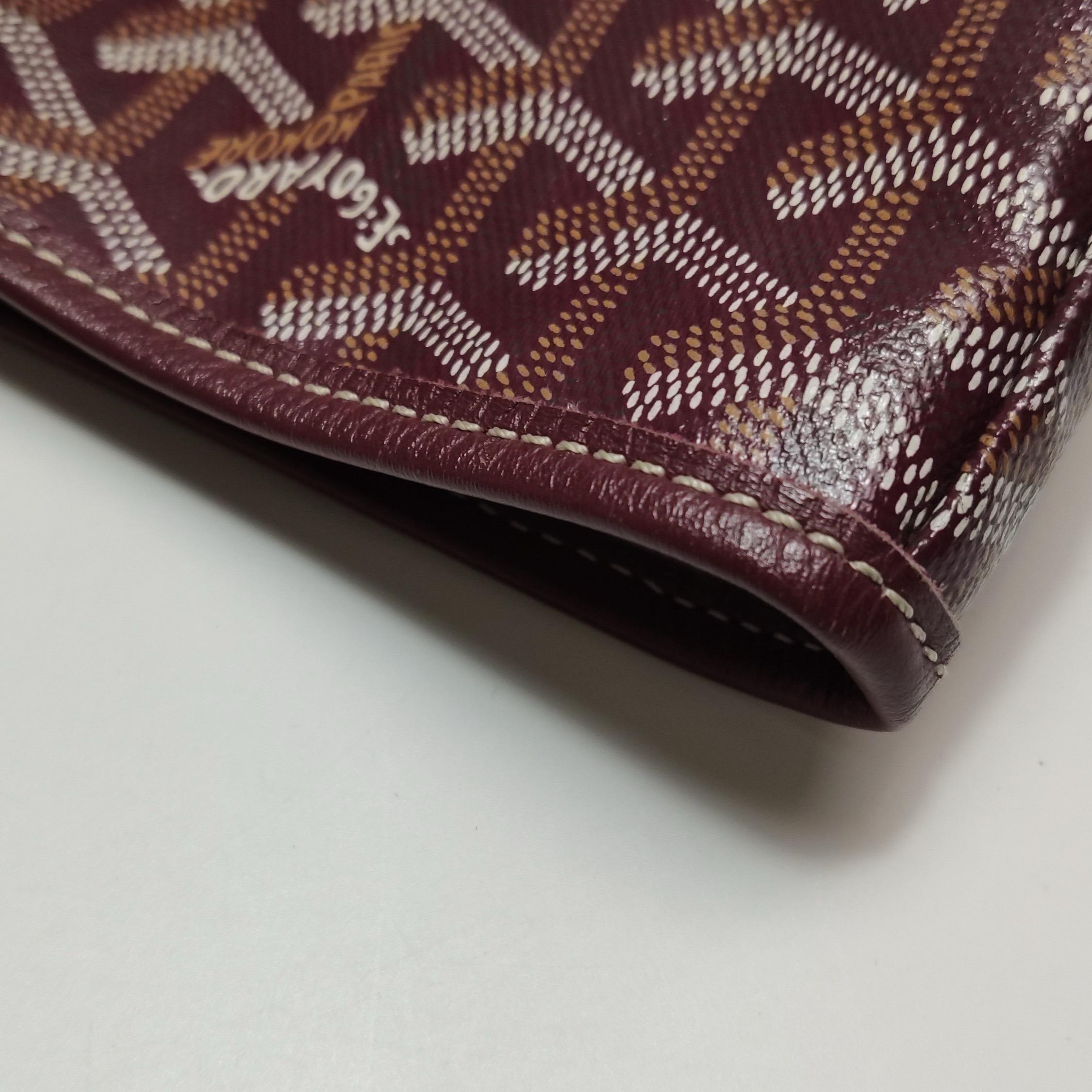 Goyard Saint Louis PM Medium Burgundy Goyardine Tote 2017 en vente 9